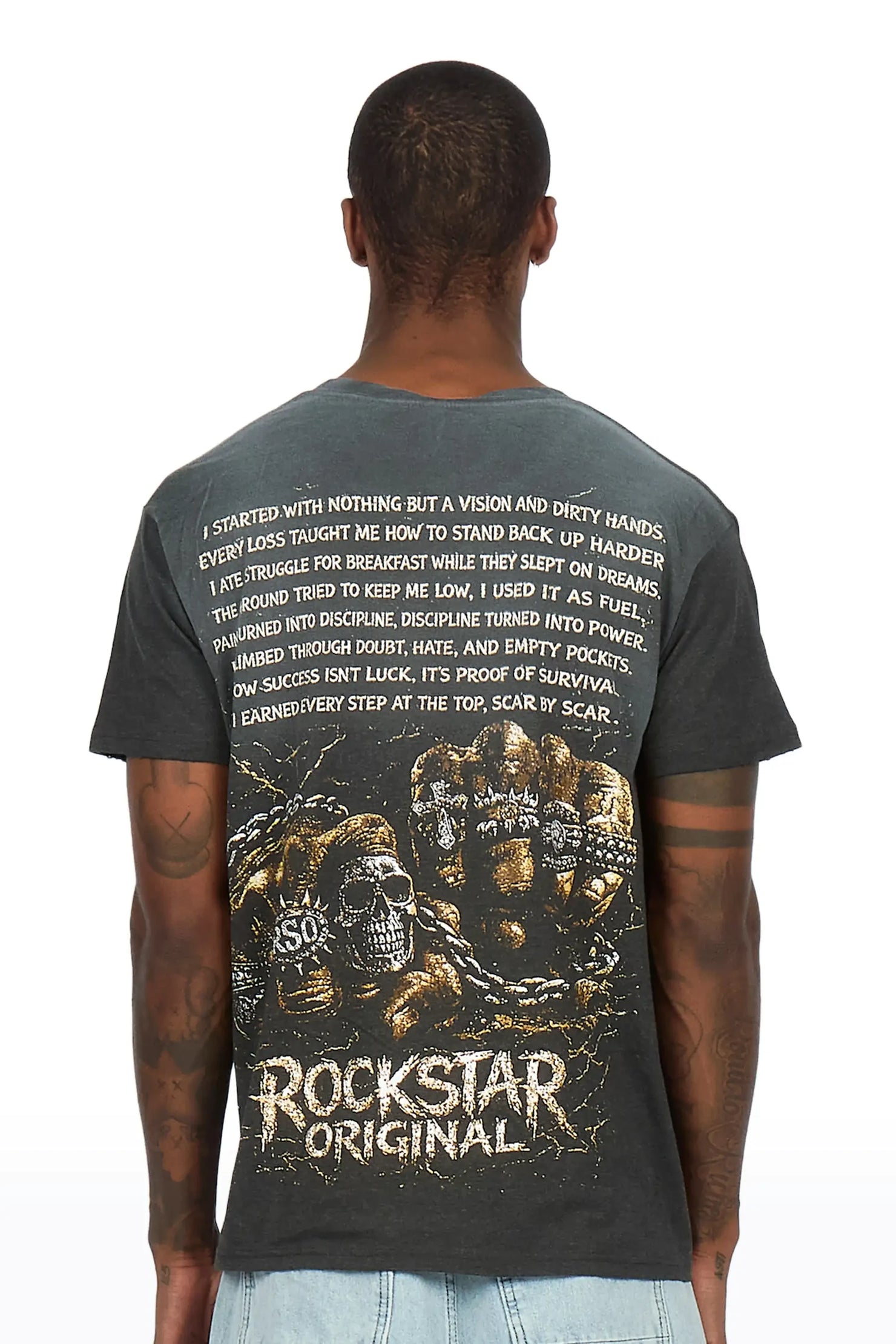 Sorrell Charcoal Oversized Graphic T-Shirt