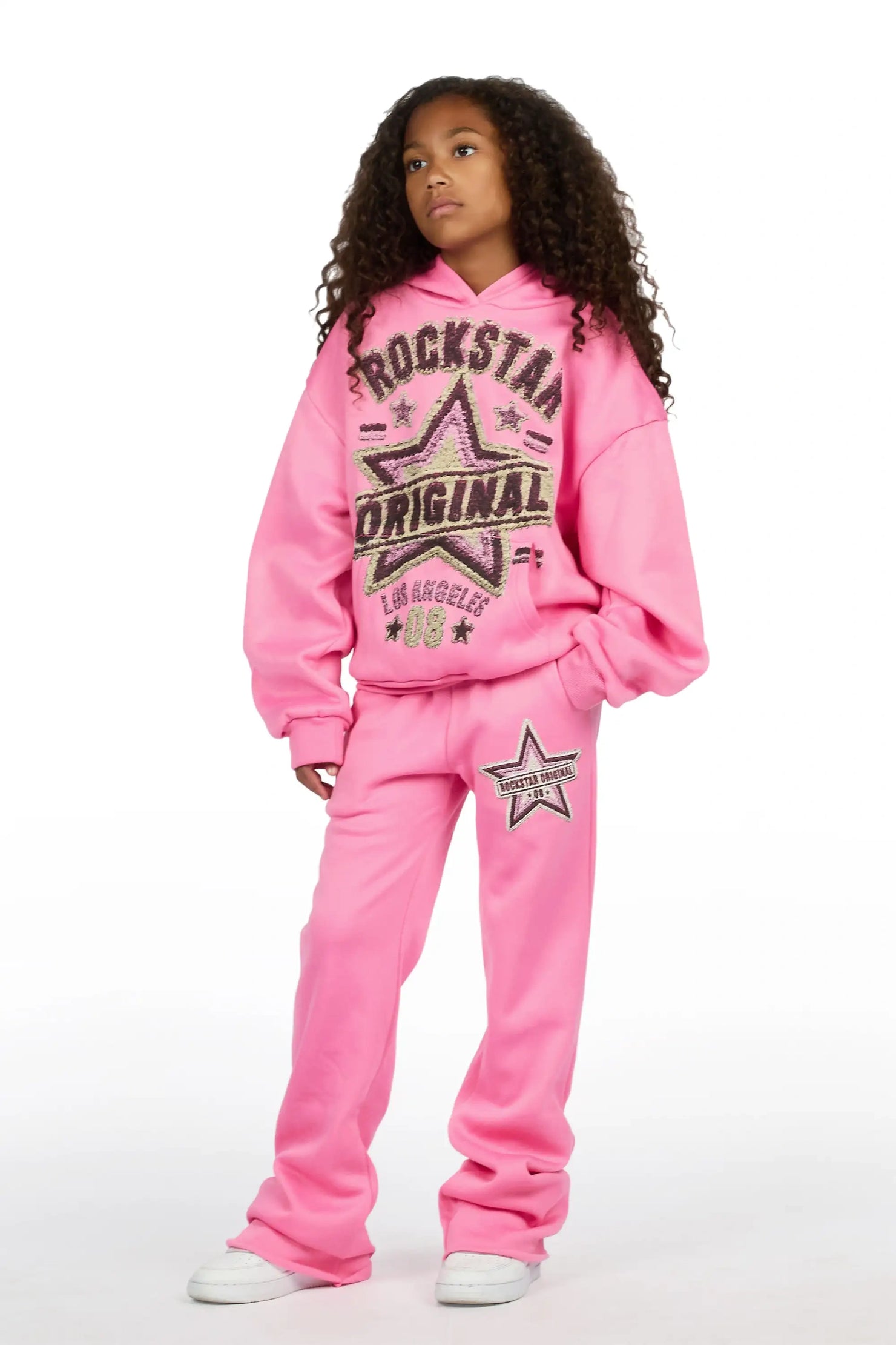 Girls Basiliskie Bubblegum Hoodie Track Set