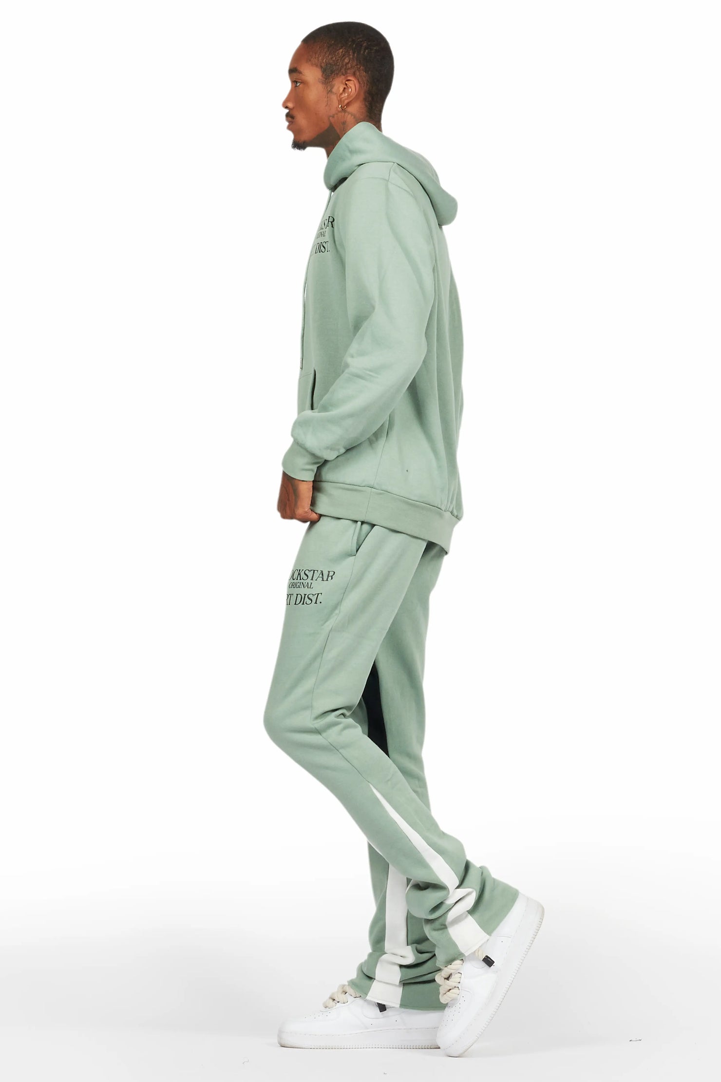 Briggs Sage Hoodie/Stacked Flare Track Set