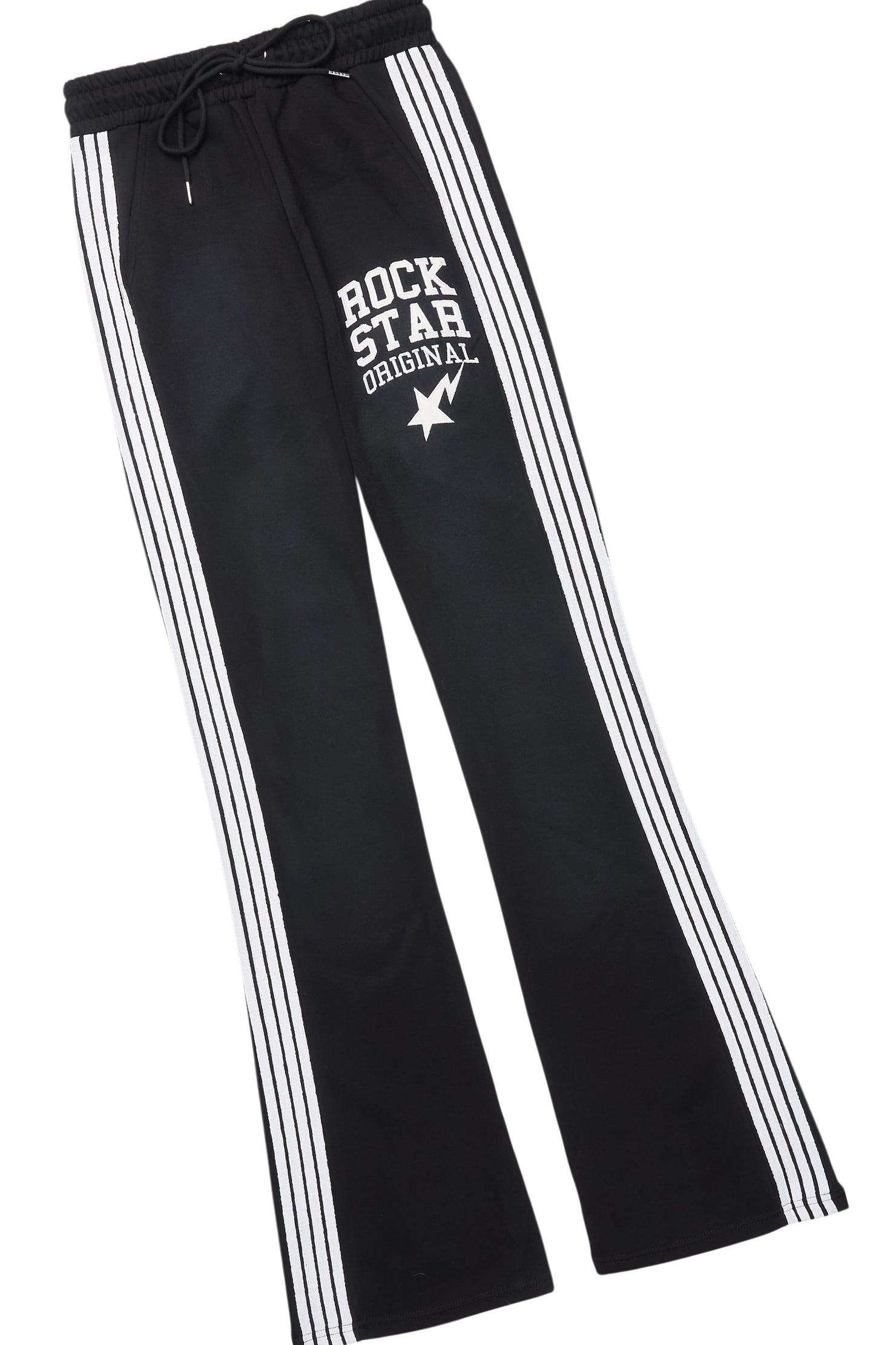 Gerrit Black T-Shirt/Stacked Flare Track Set