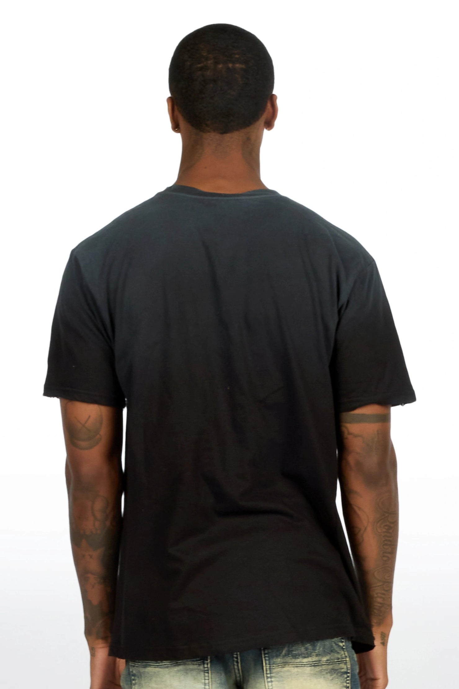 Mingo Black Oversized Graphic T-Shirt