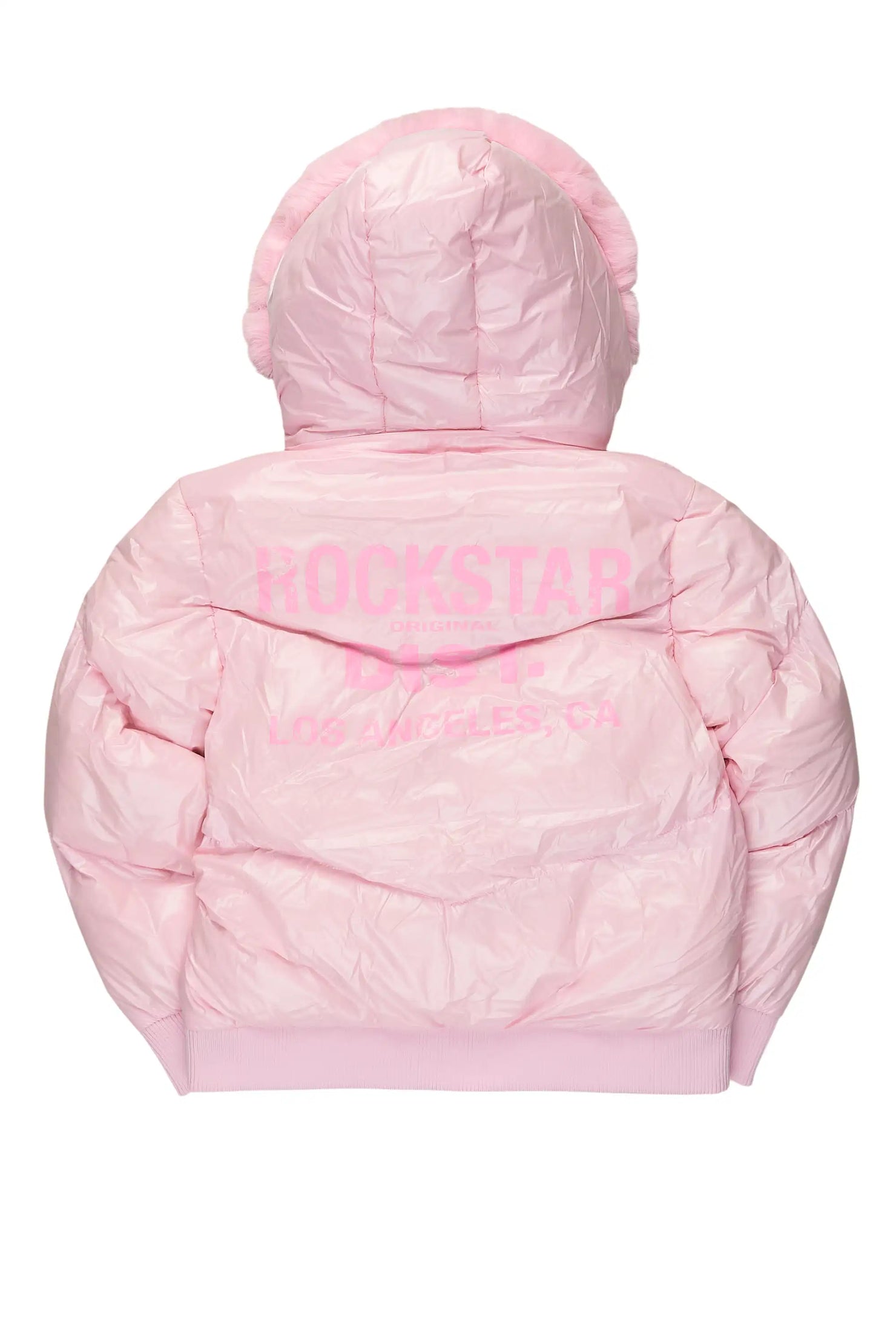 Girls Moncia Pink Puffer Jacket