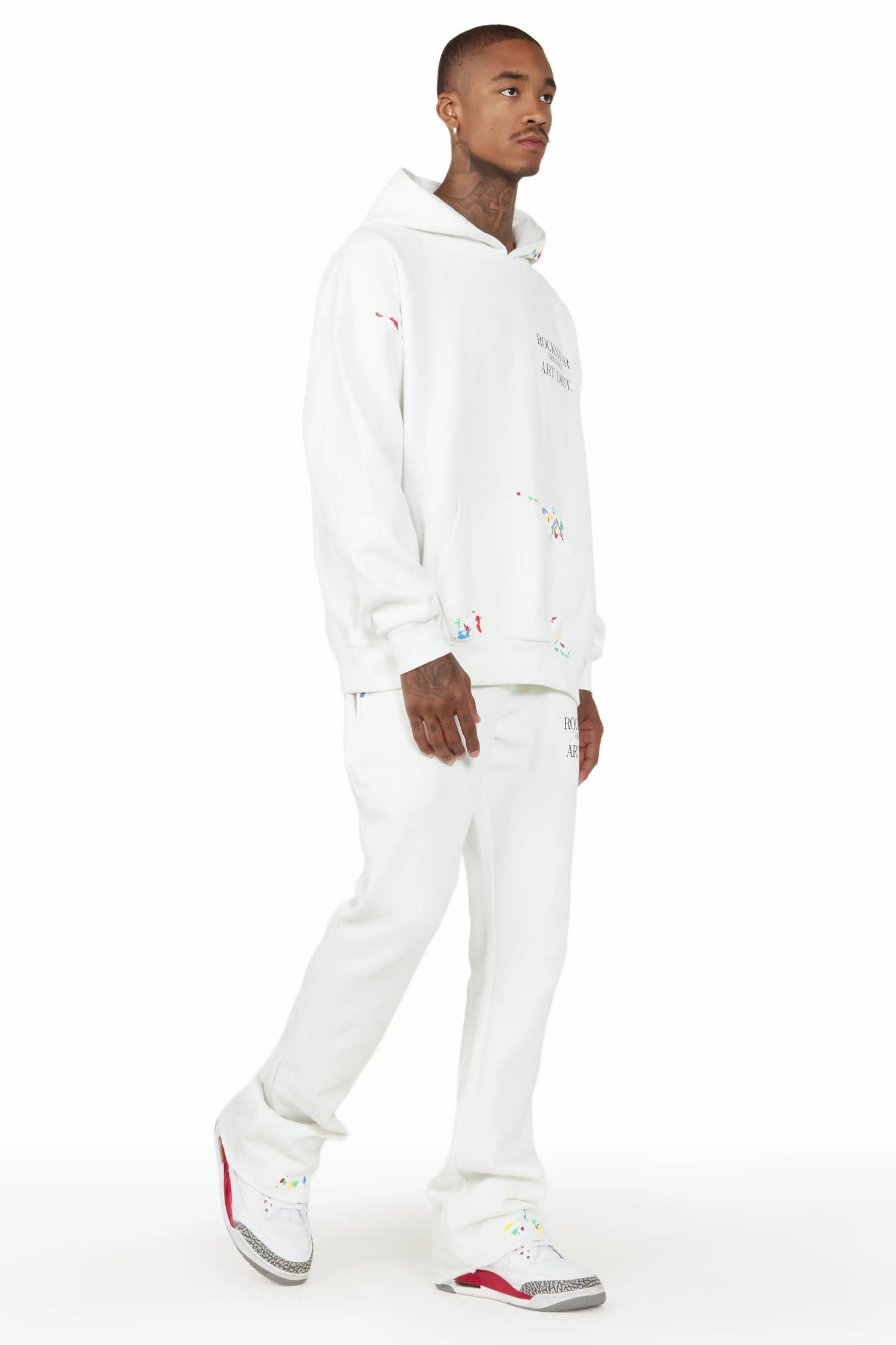 Rockstar Art Dist. Stone Hoodie/Flare Trackset