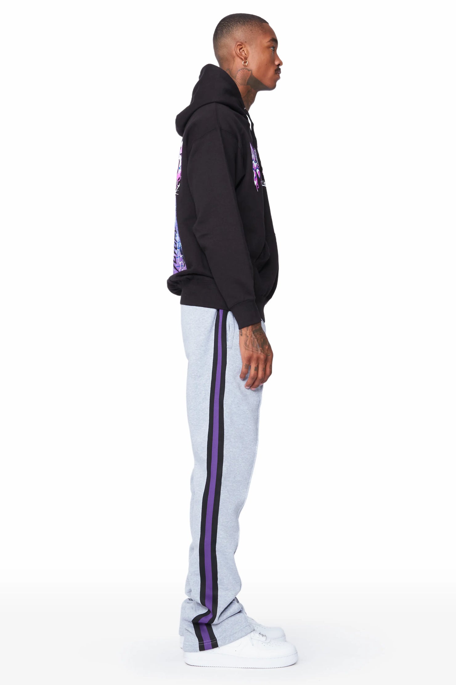 Gorka Black/Grey Hoodie Track Set