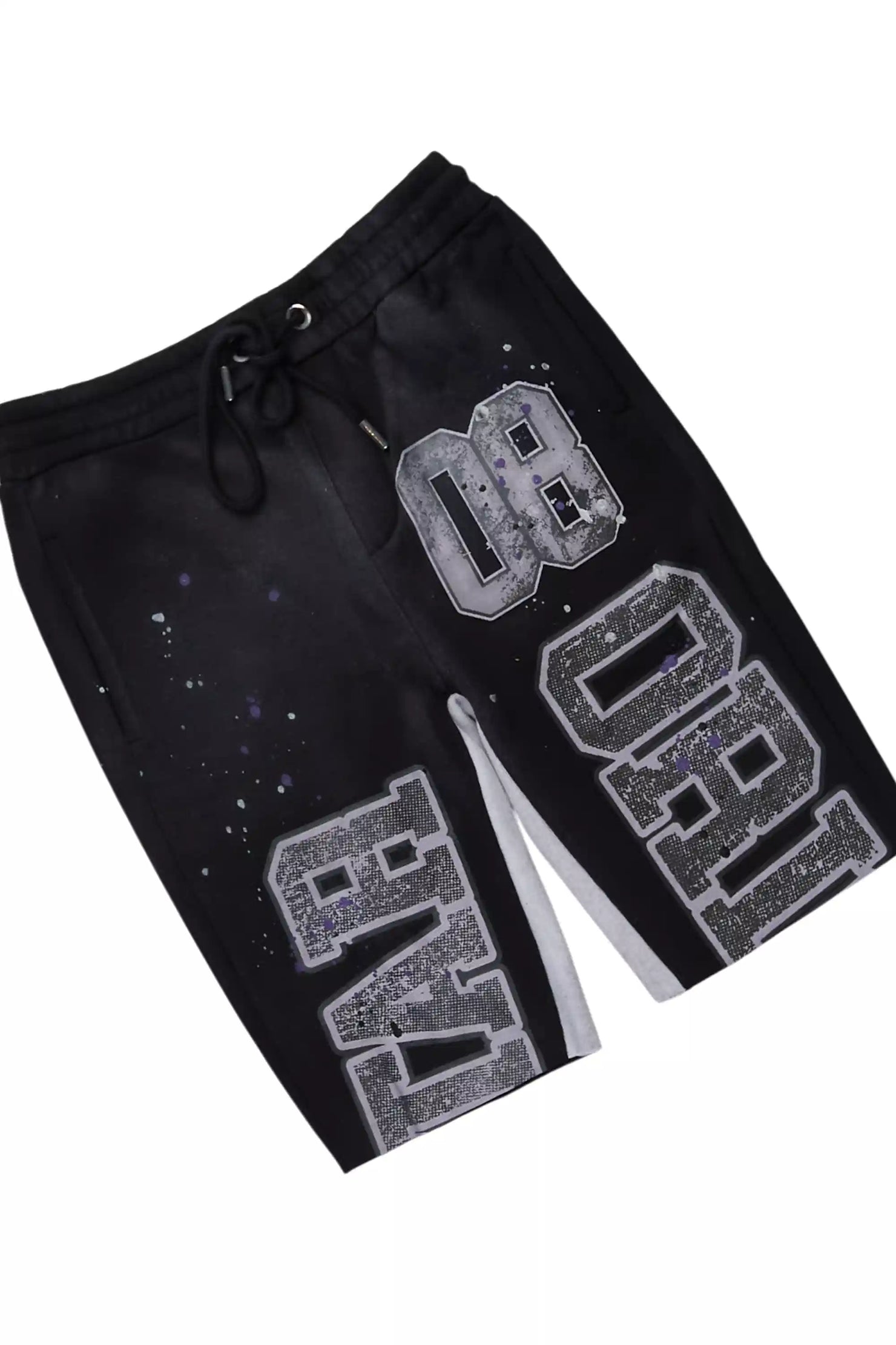 Boys Fields Black/White T-Shirt Short Set