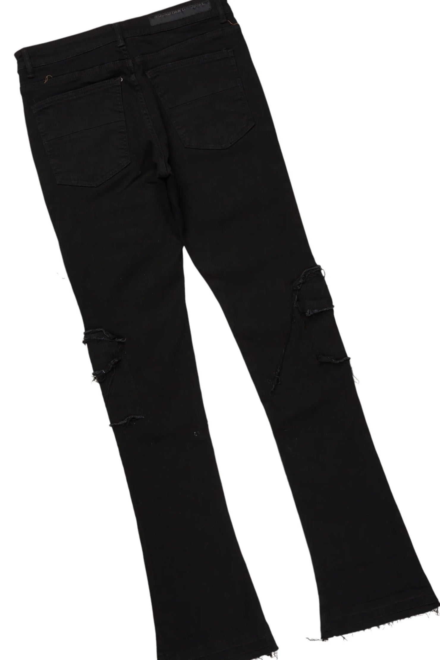 Tarl Black T-Shirt/Stacked Flare Jean Bundle