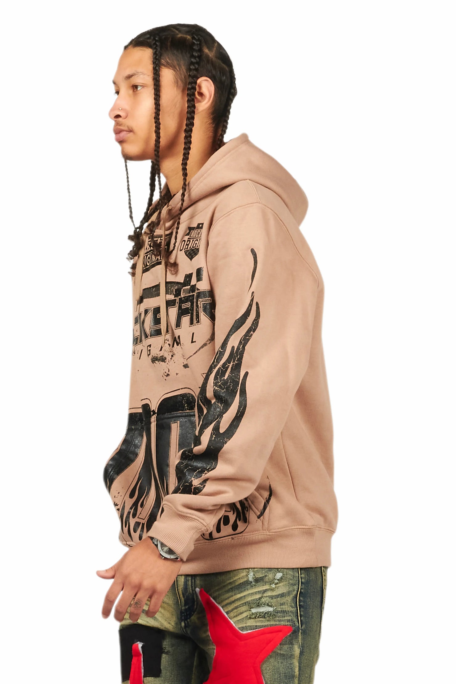 Amos Khaki Graphic Hoodie