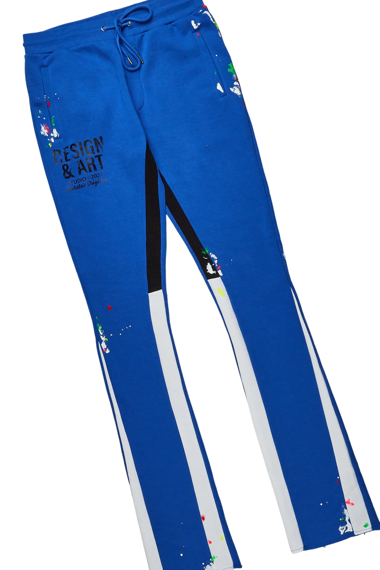 Mancha White/Blue T-Shirt Stacked Flare Track Set