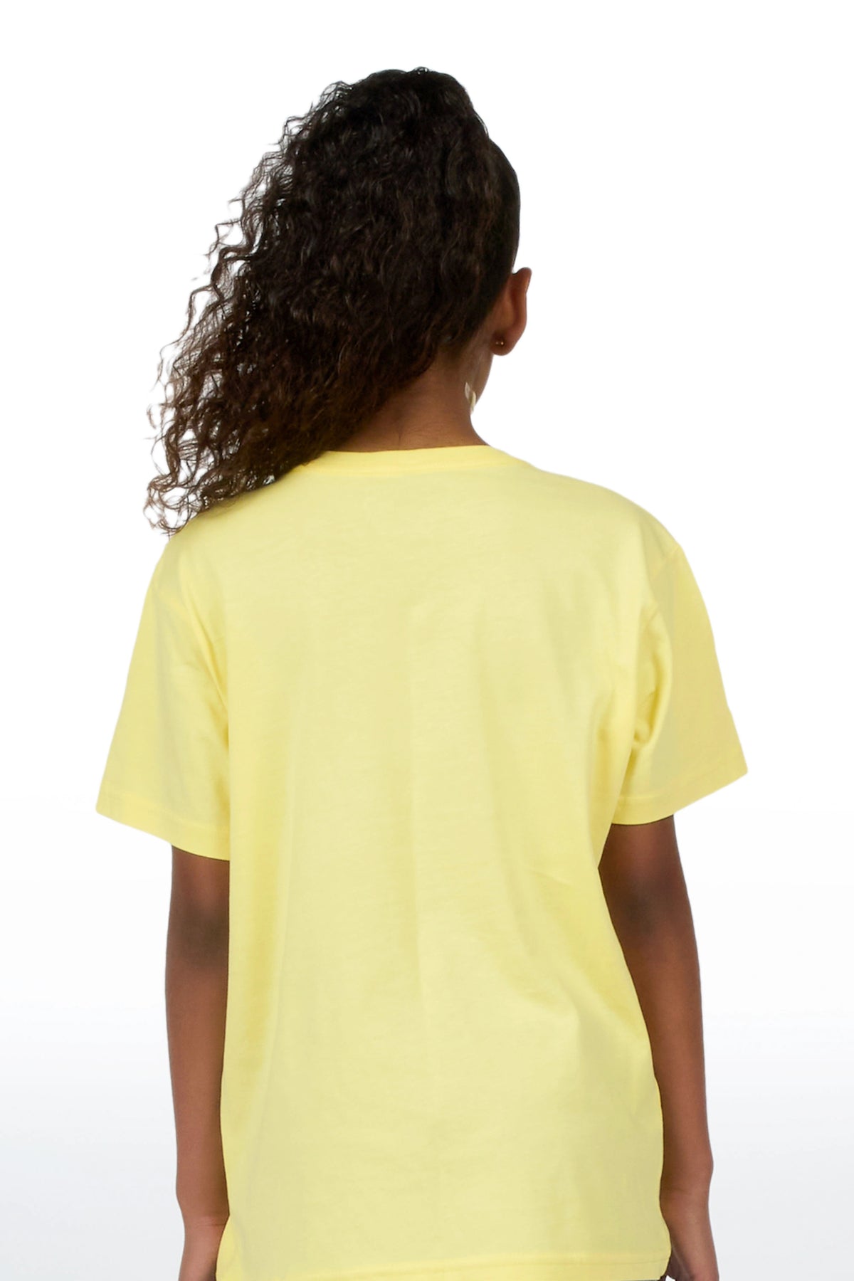 Girls Vayla Yellow/Royal Graphic T-Shirt