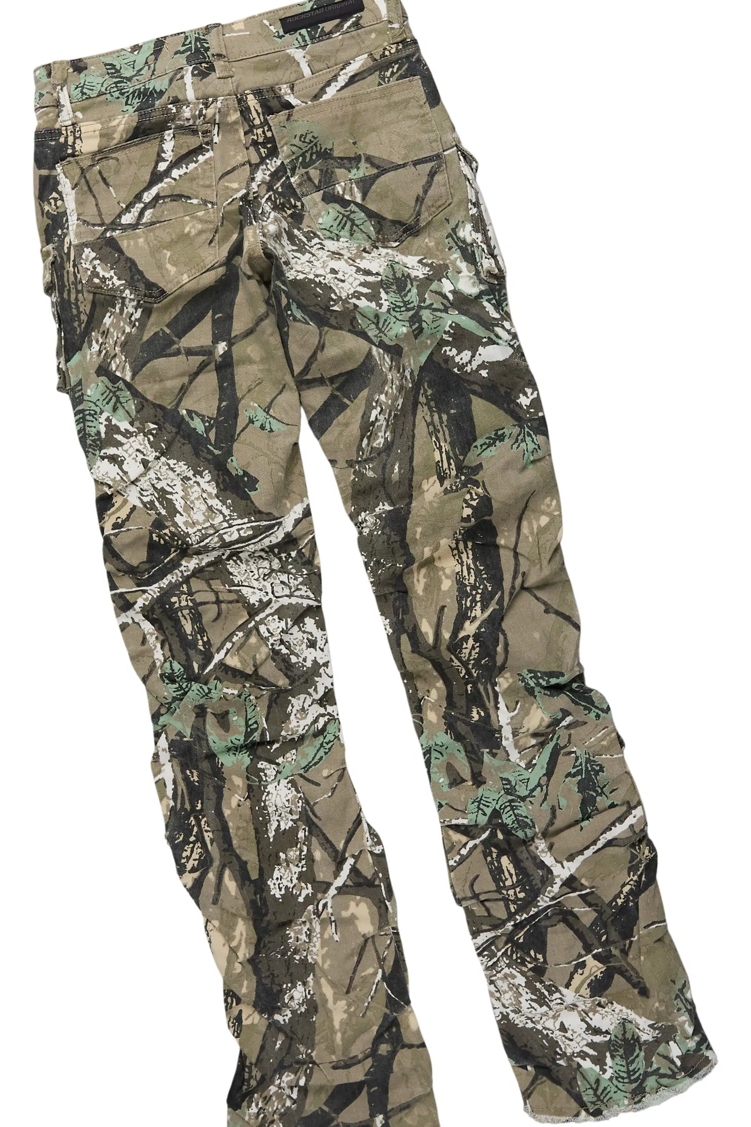 Boys Amos Black L/S T-Shirt & Gentry Camo Stacked Jean Set