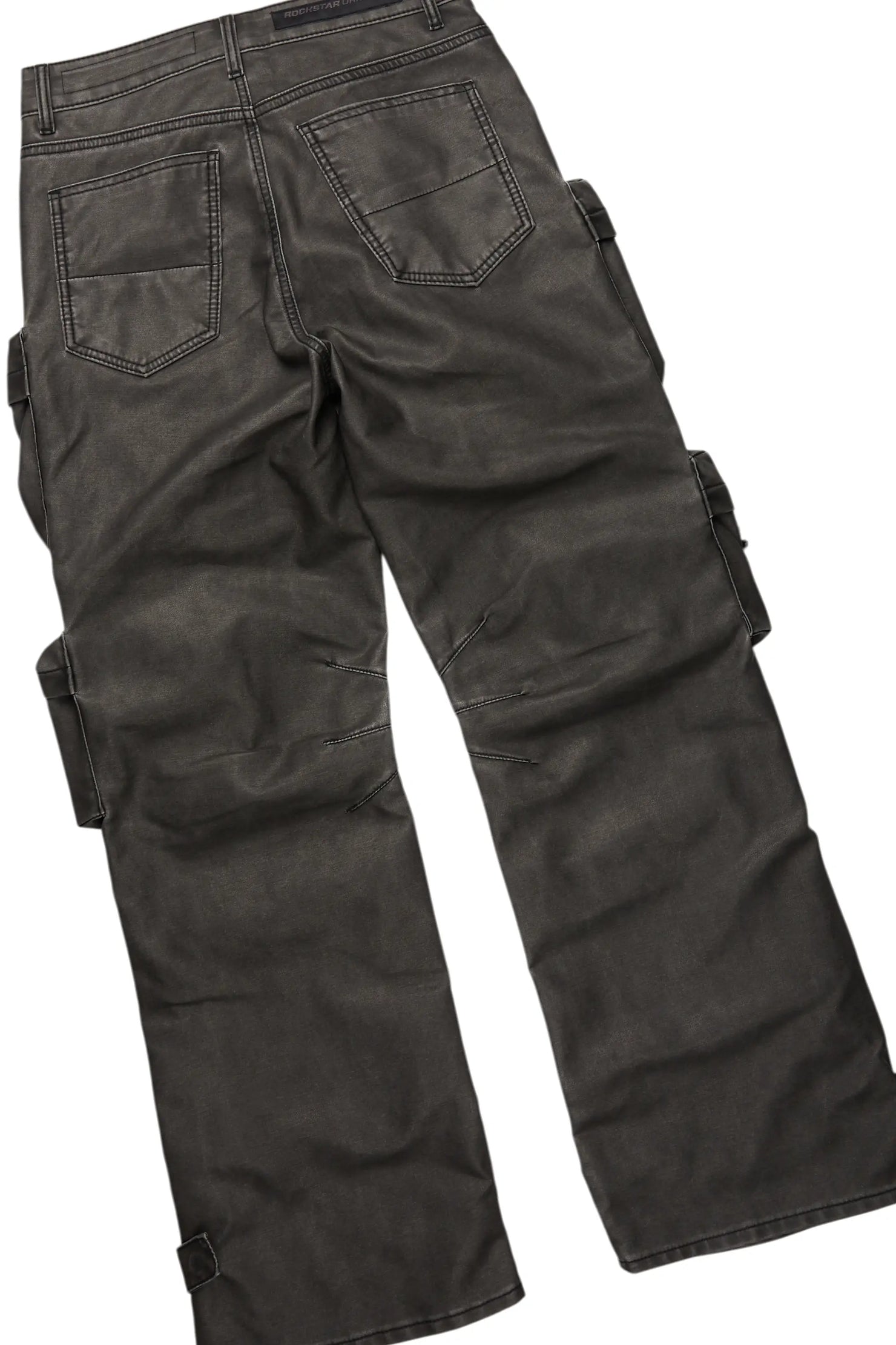 Andros Grey Mohair Hoodie & Lenz Stacked Flare PU Jean Bundle