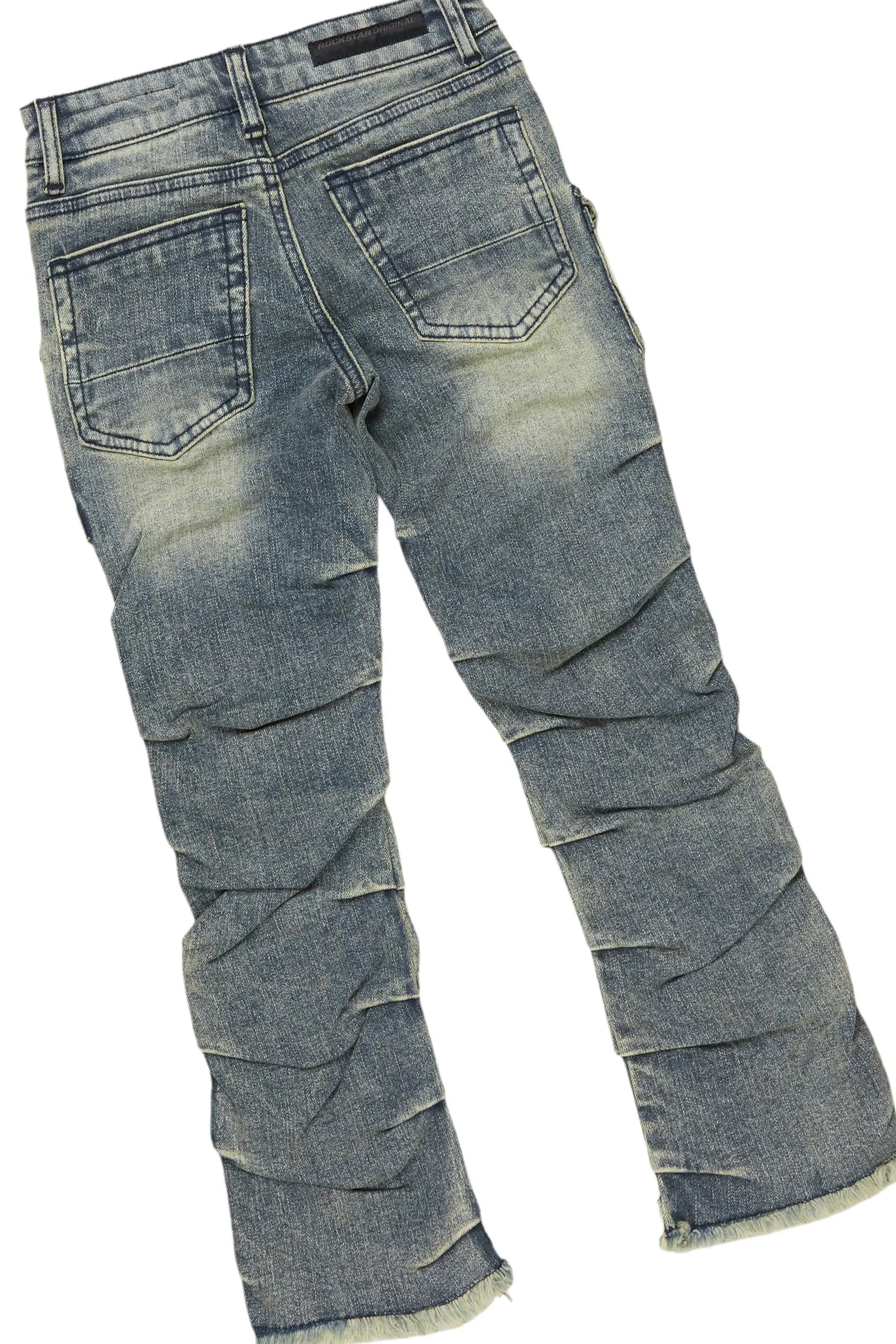 Boys Fields Black/Tint Mohair Hoodie/Stacked Flare Jean Set