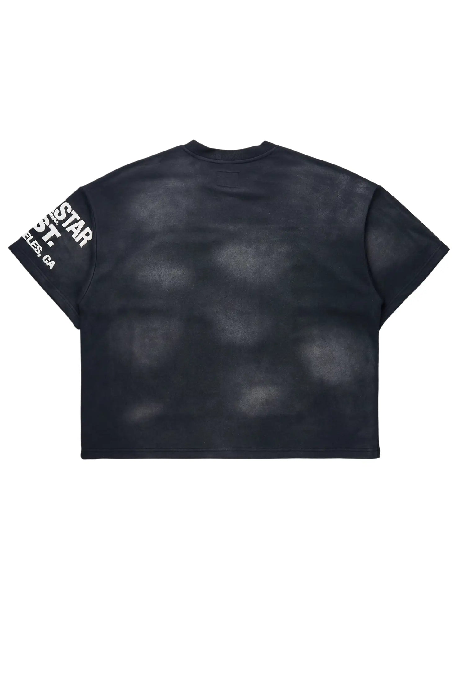 Outline Black French Terry T-Shirt