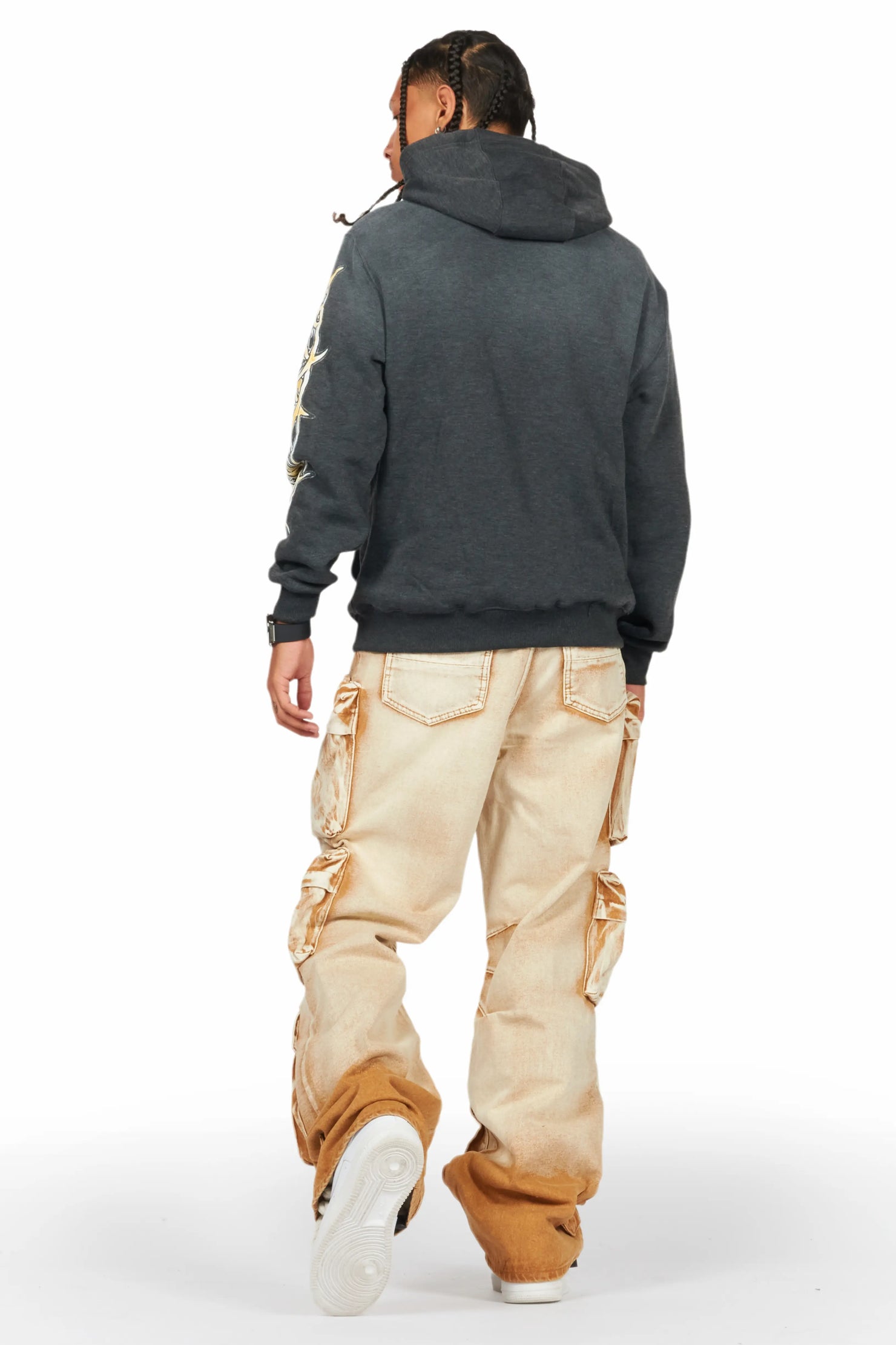 Lenz Beige Baggy Fit Jean