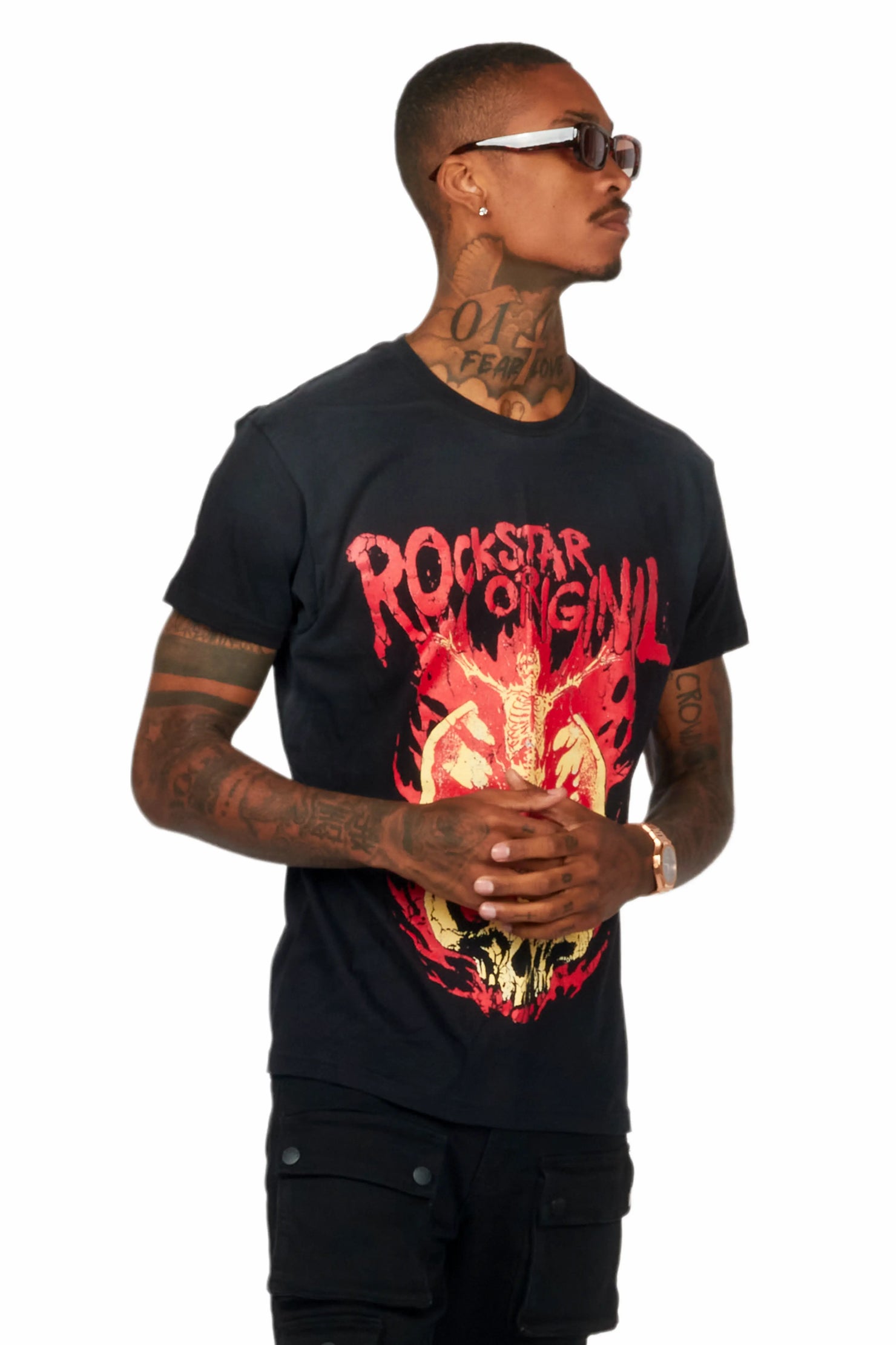 Waho Black Graphic T-Shirt