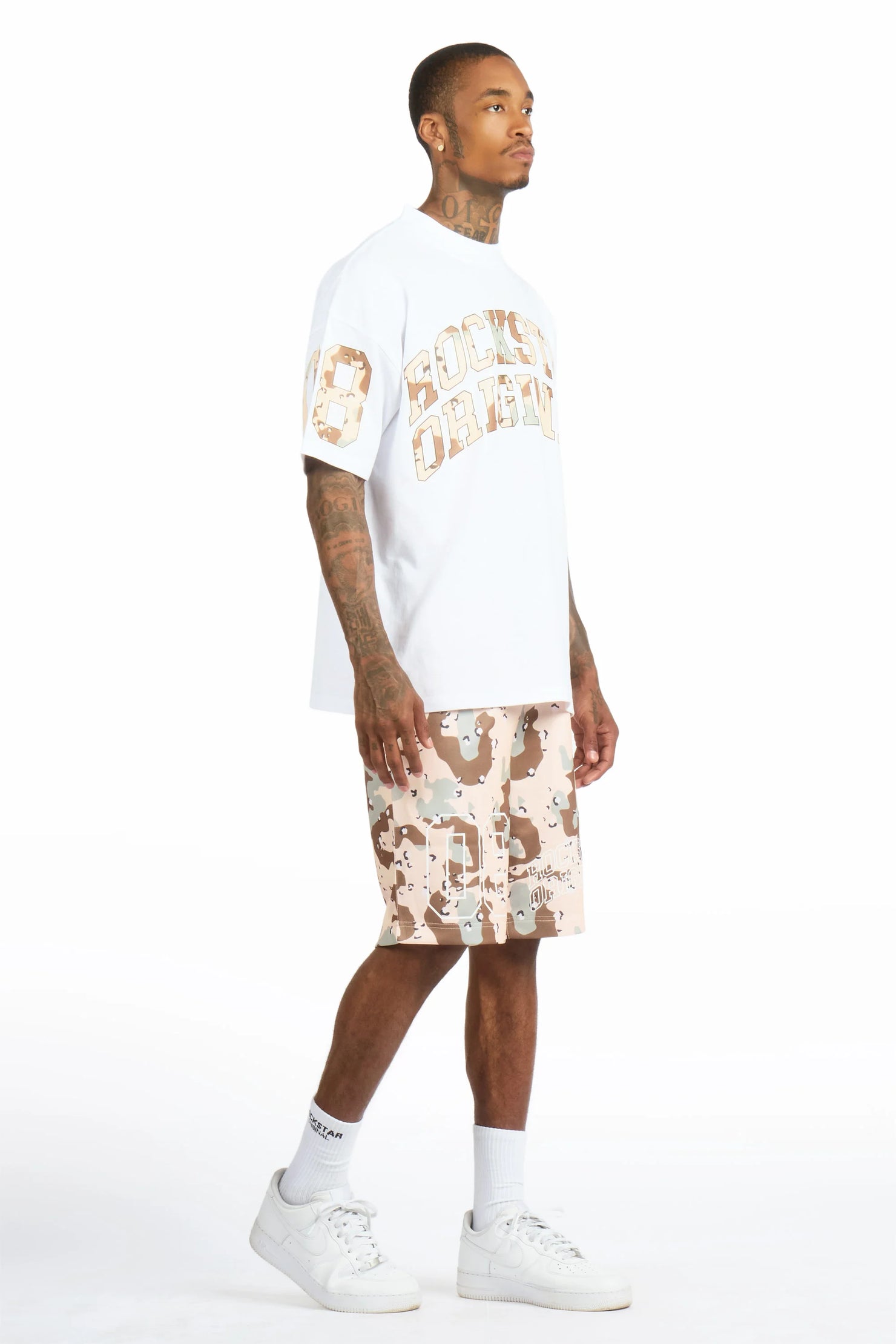 Desiero Desert Camo T-Shirt Short Set