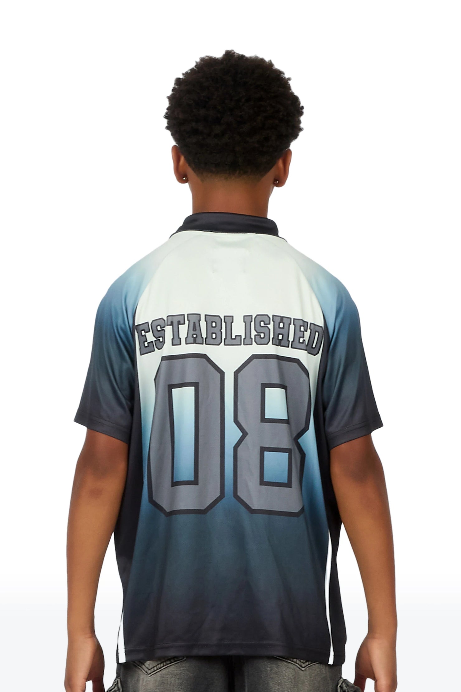 Boys Ricco Black/White Graphic Jersey