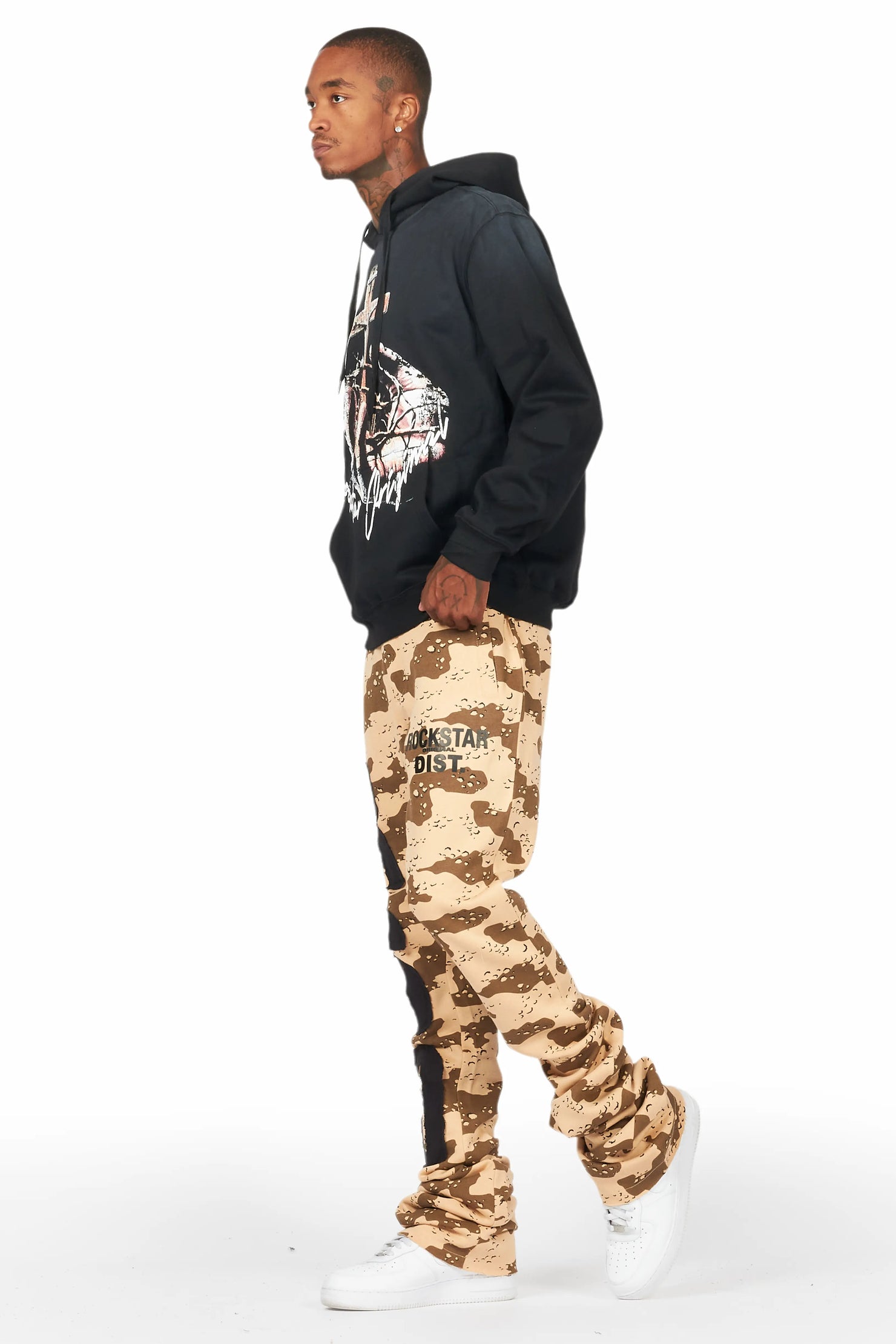 Bansi Desert Camo Super Stacked Trackpant