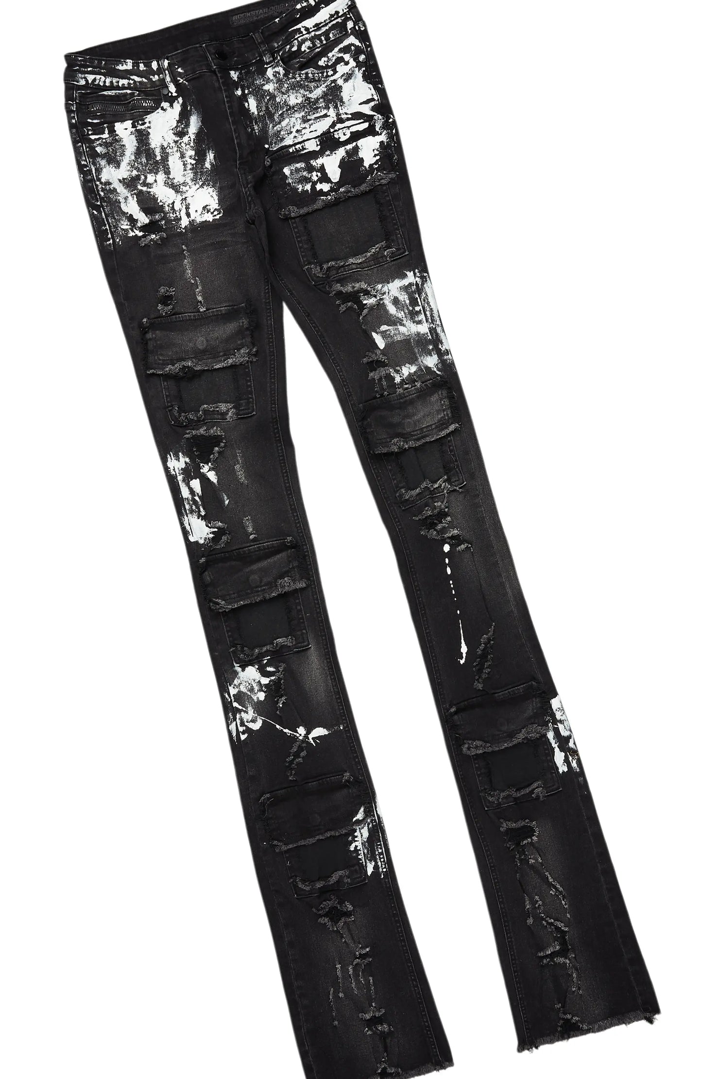 Bubble Black T-Shirt/Super Stacked Flare Jean Bundle