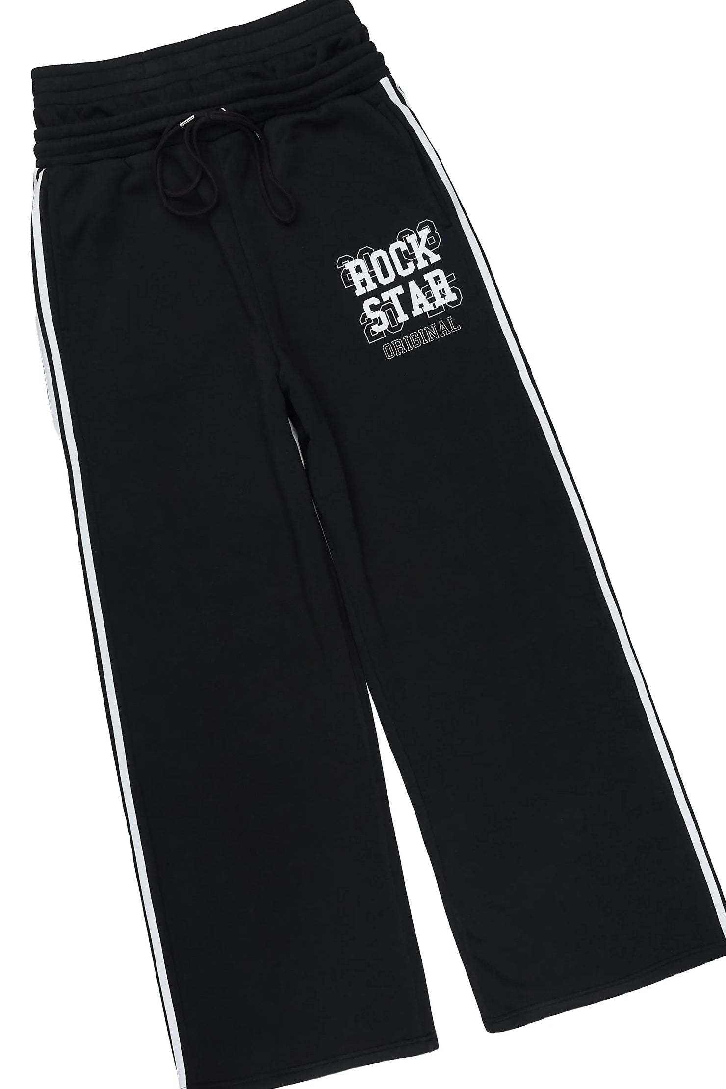 Berco Black T-Shirt/Double Waisted Baggy Track Set