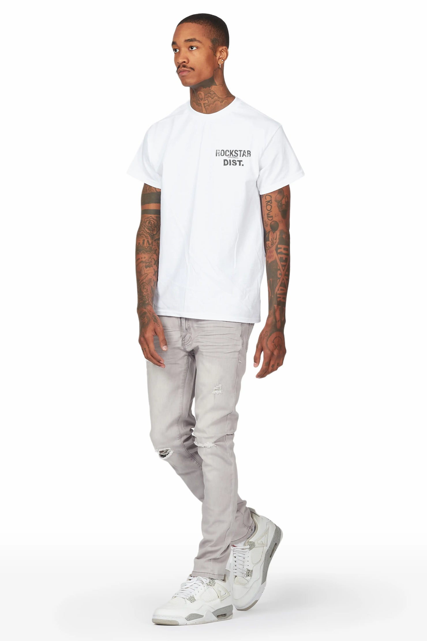 Lake White/Grey T-Shirt/Slim Fit Jean Bundle