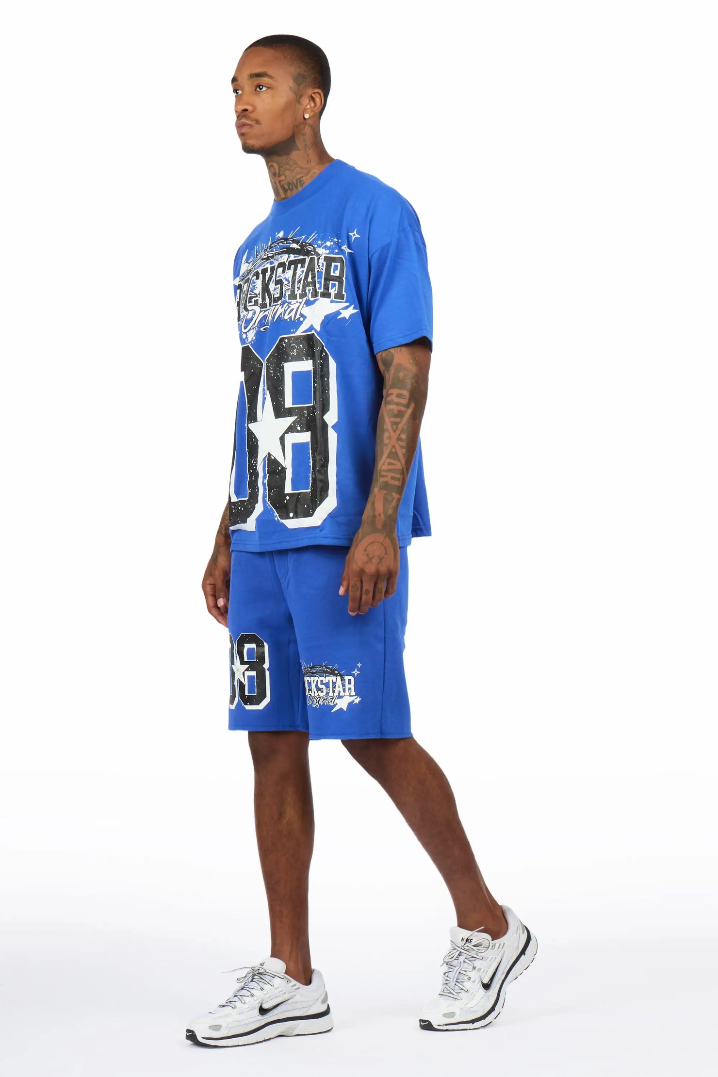 Allstar Royal/Black T-Shirt Short Set