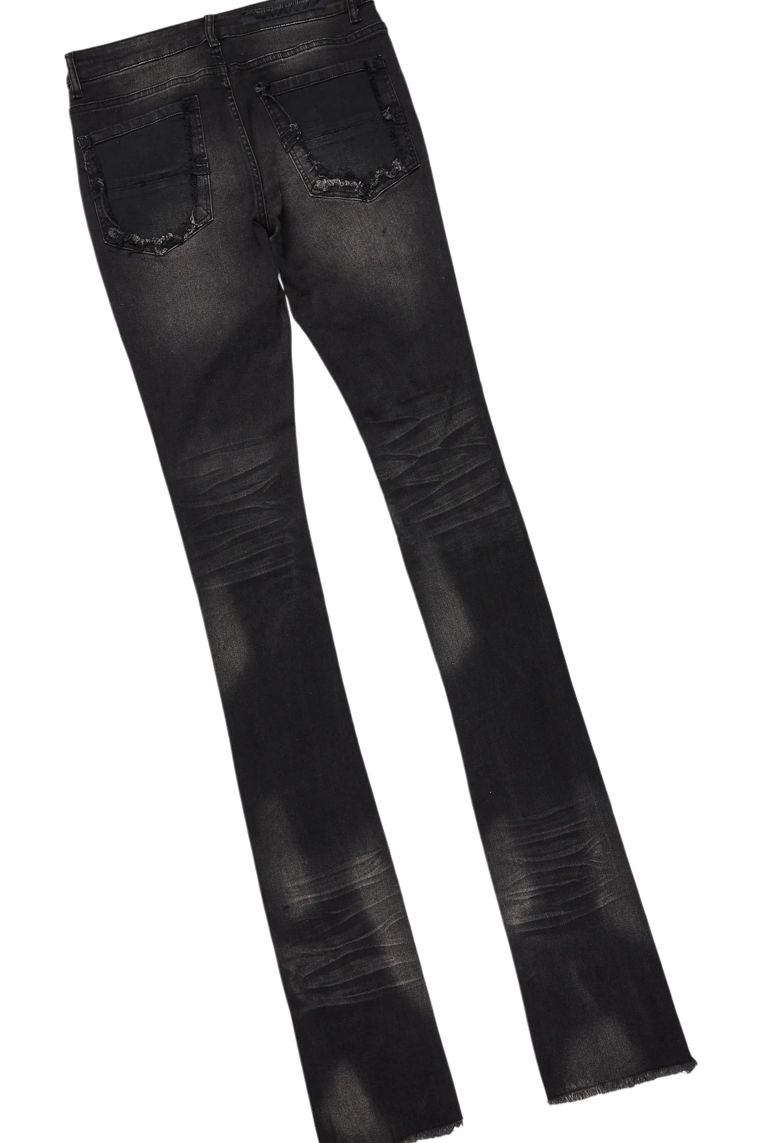 Amina Black Hoodie/Stacked Flare Jean Bundle