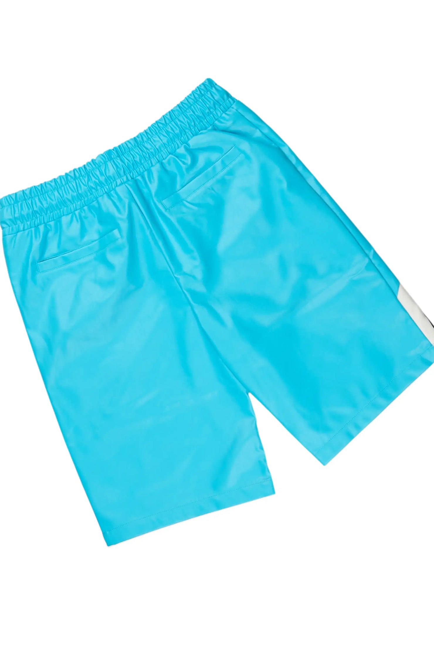 Zayn White/Mint/Blue Graphic Short Set