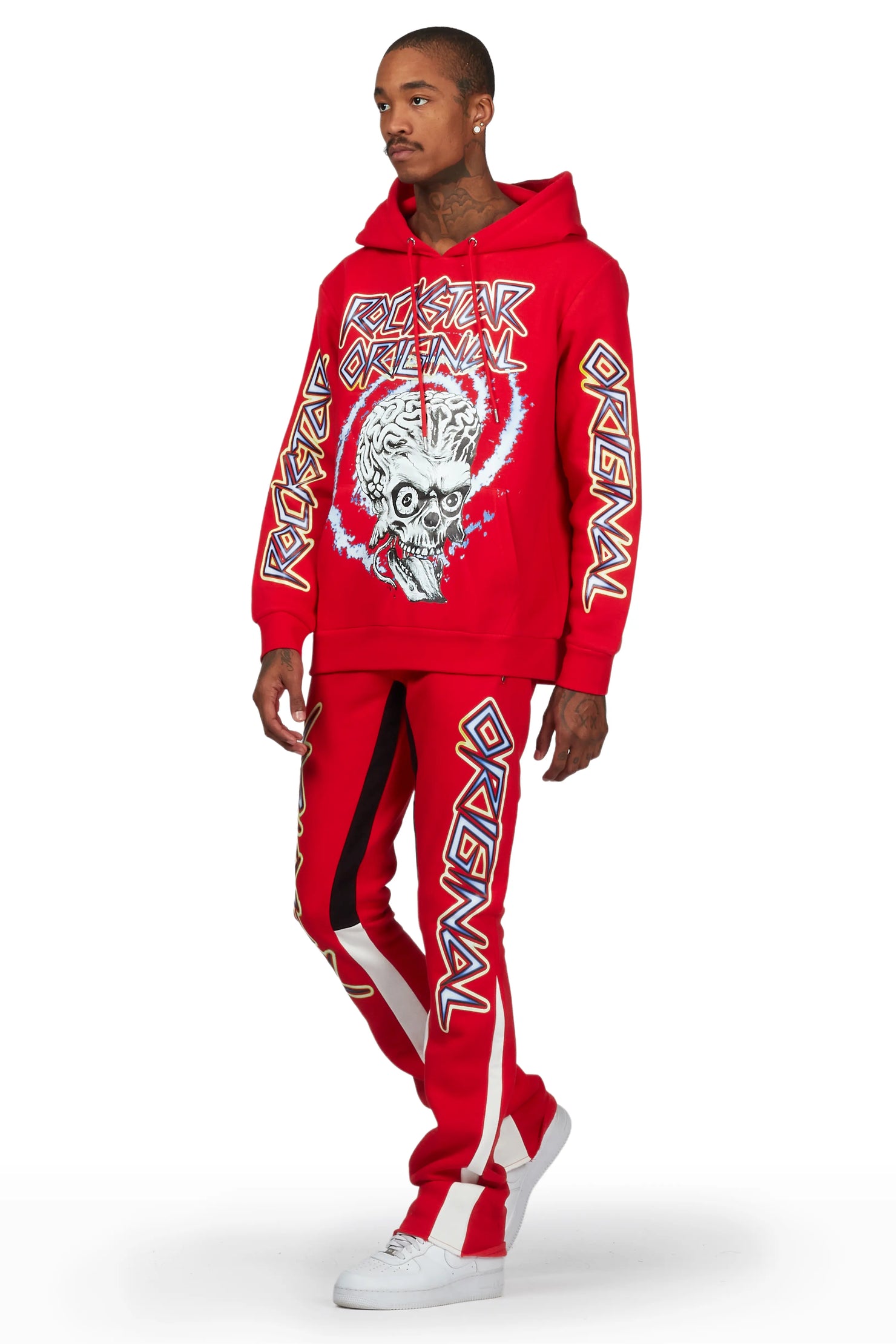 Cruz Red/White Stacked Flare Track Set