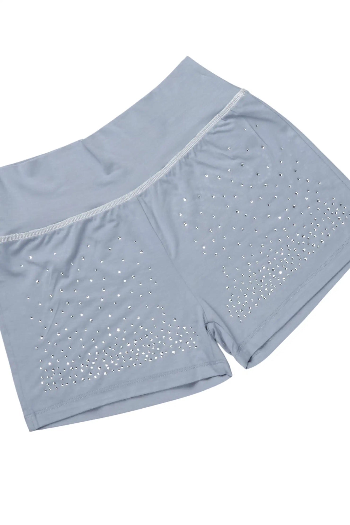 Joella Grey Rhinestone Short Set