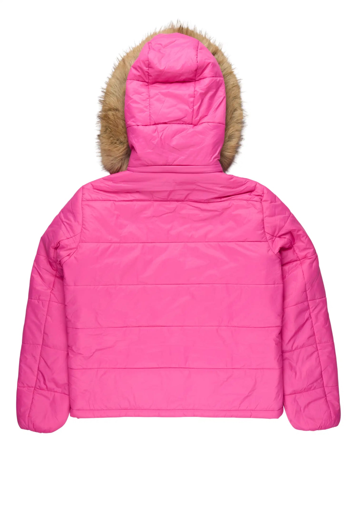 Marlona Hot Pink Oversized Puffer Jacket