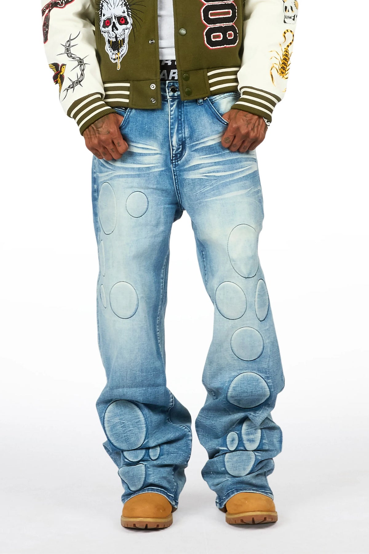 Ovol Blue Baggy Fit Jean