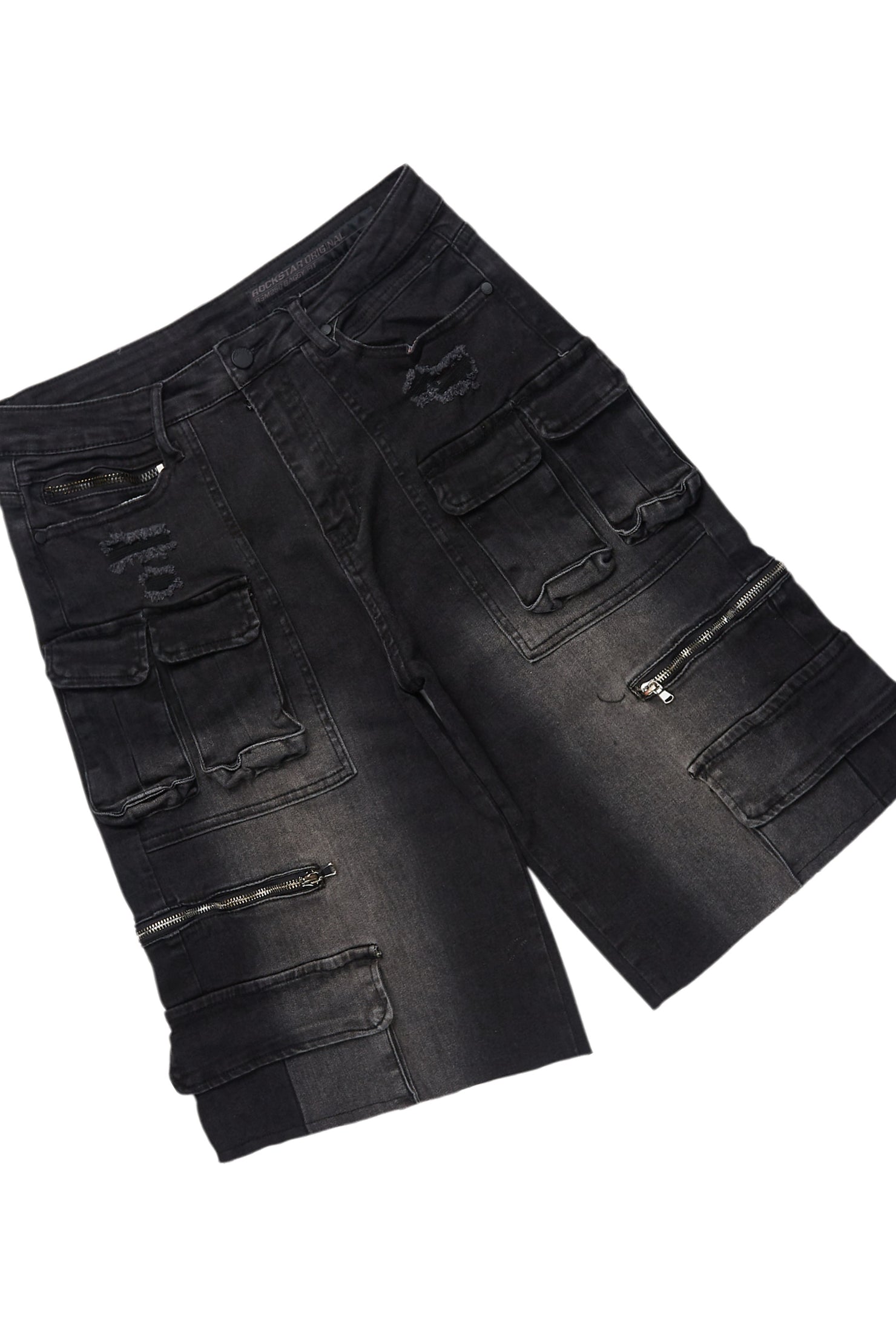 Dayte Nite Black/Red T-Shirt/Denim Short Set