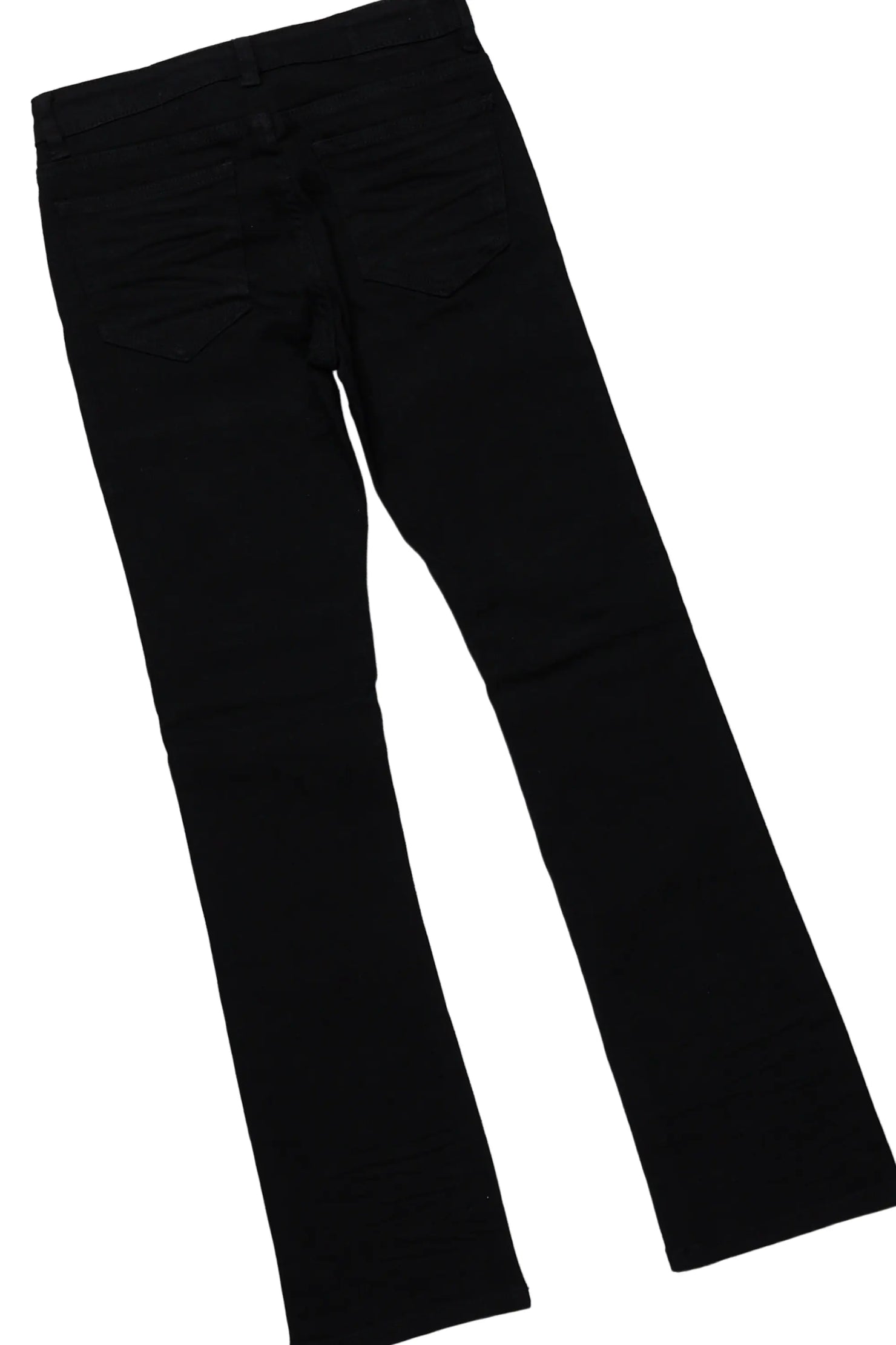 Boys Sagen White T-Shirt/Stacked Flare Jean Set