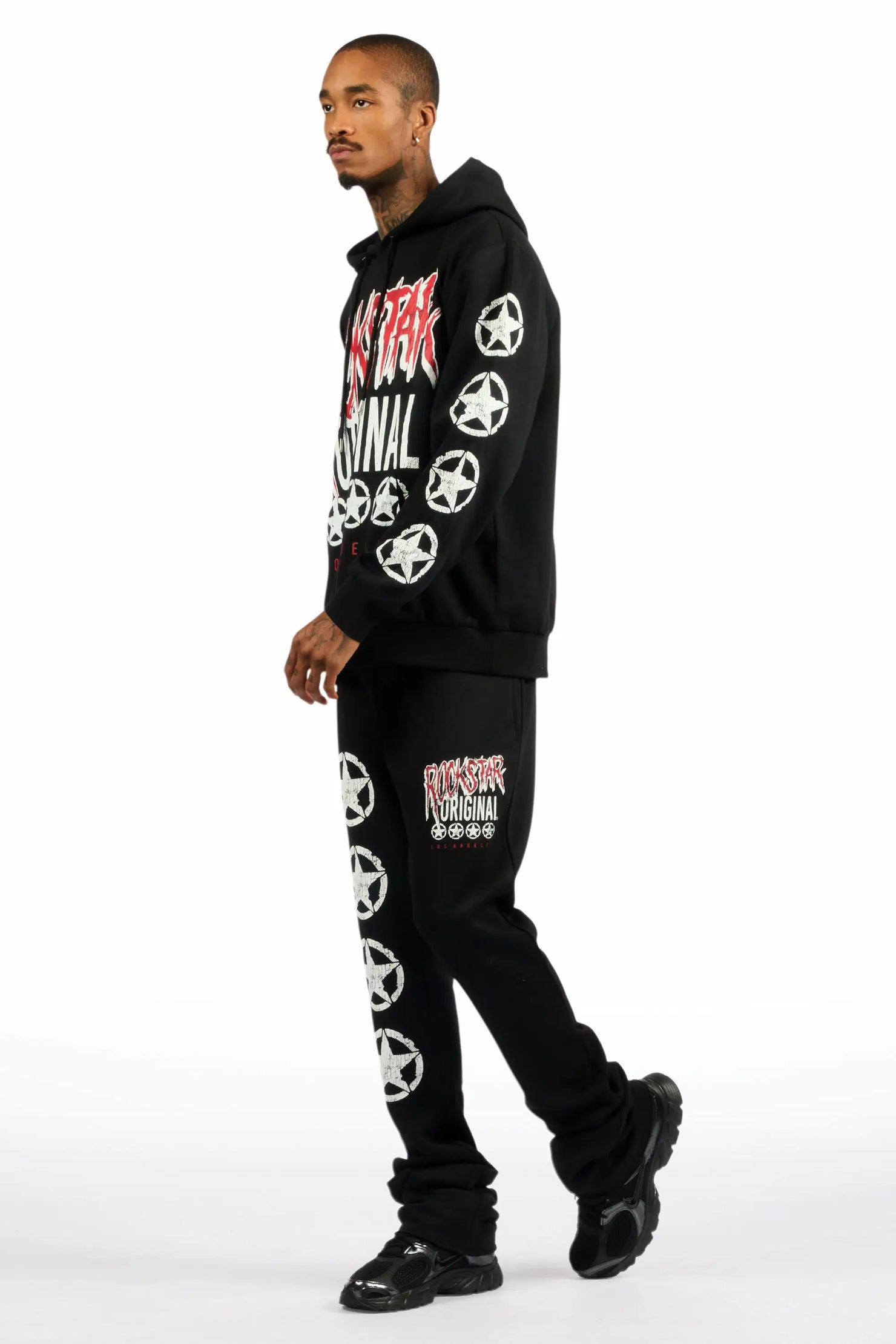 Wizzurd Black Stacked Track Set