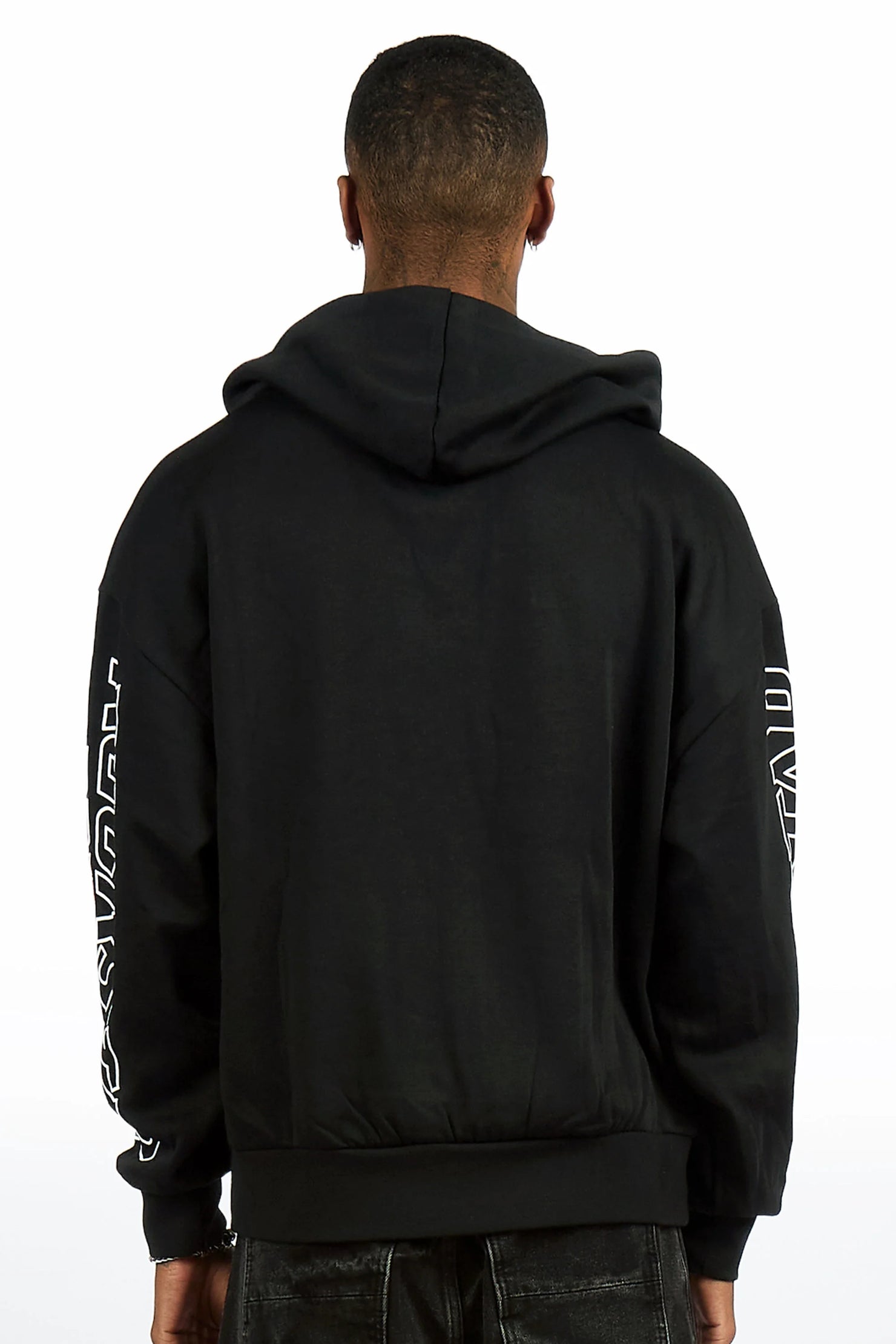 Spiller Black Graphic Hoodie