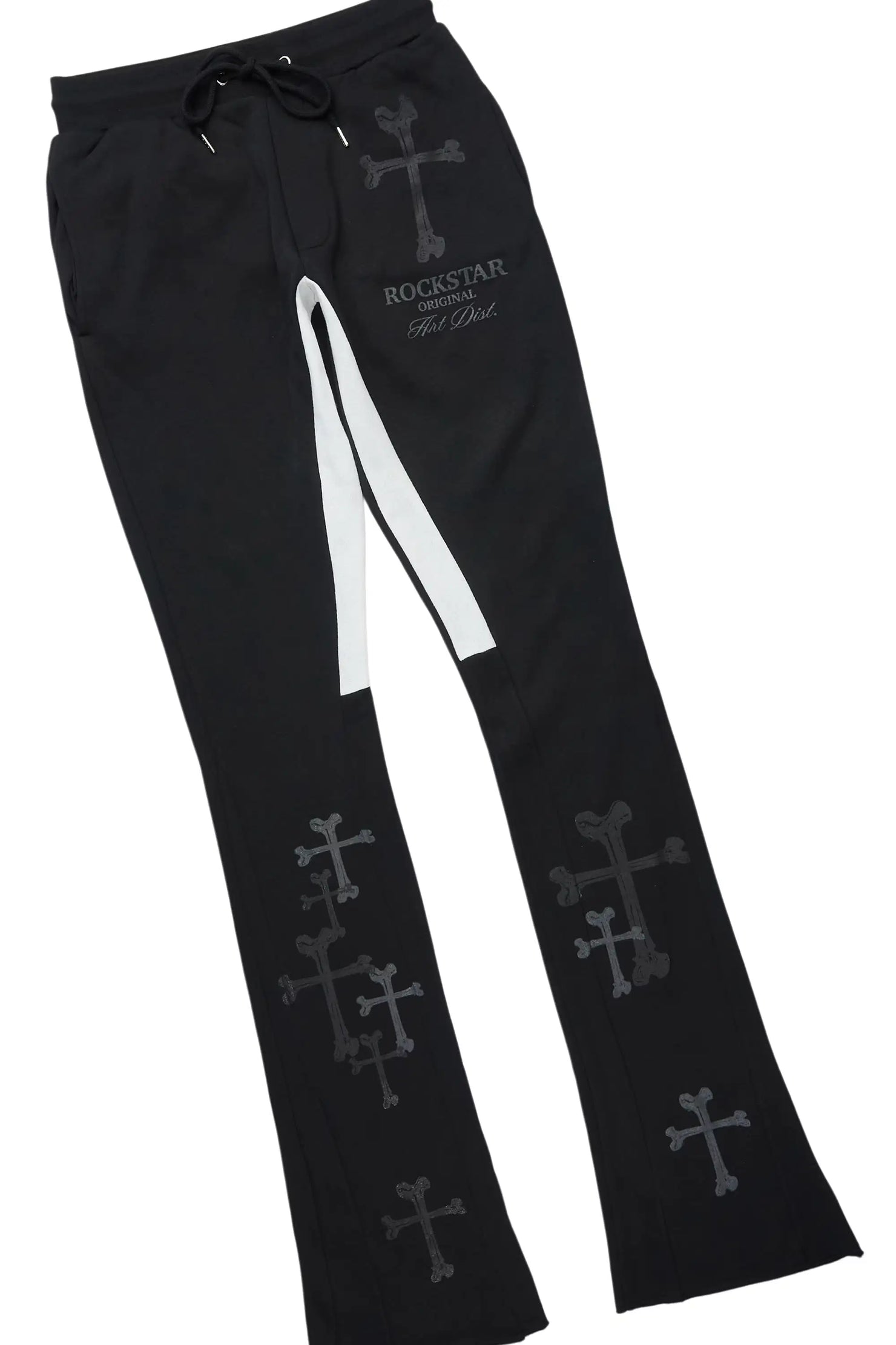 Olivier Black Hoodie/Stacked Flare Track Set