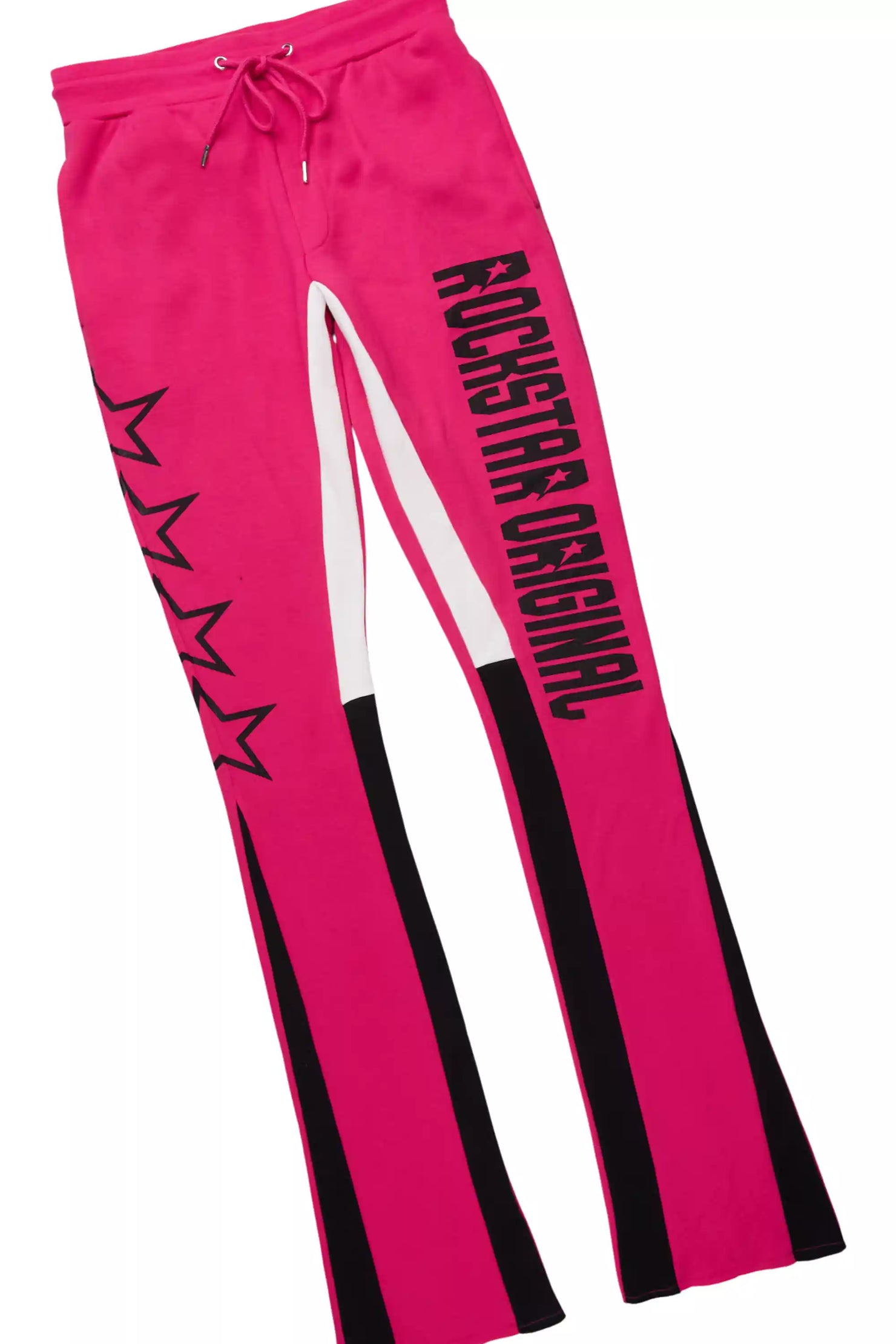 Skender Fuchsia/Black Hoodie/Stacked Flare Track Set