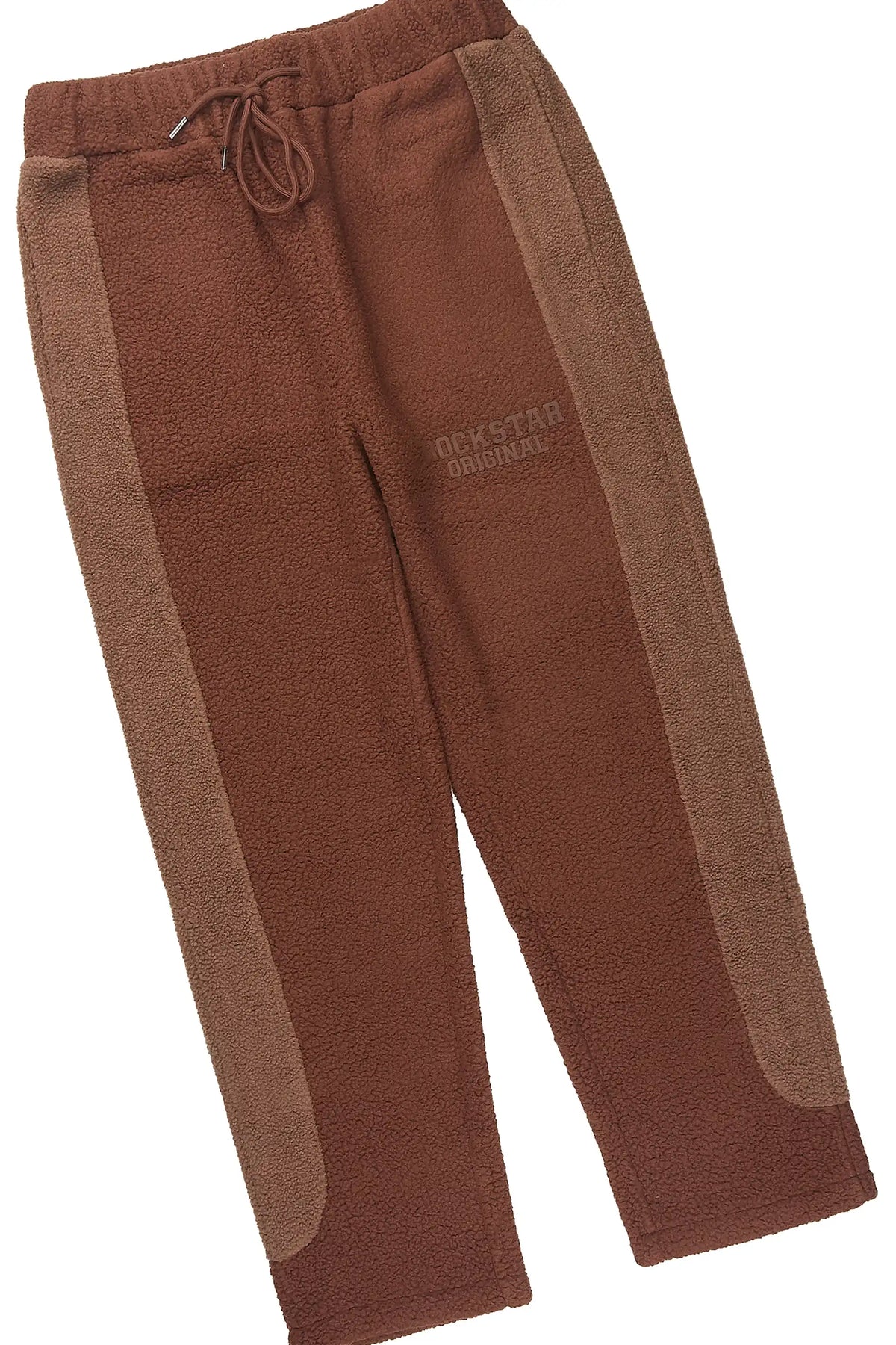 Minero Sherpa Brown Zip Up Hoodie/Jogger Track Set