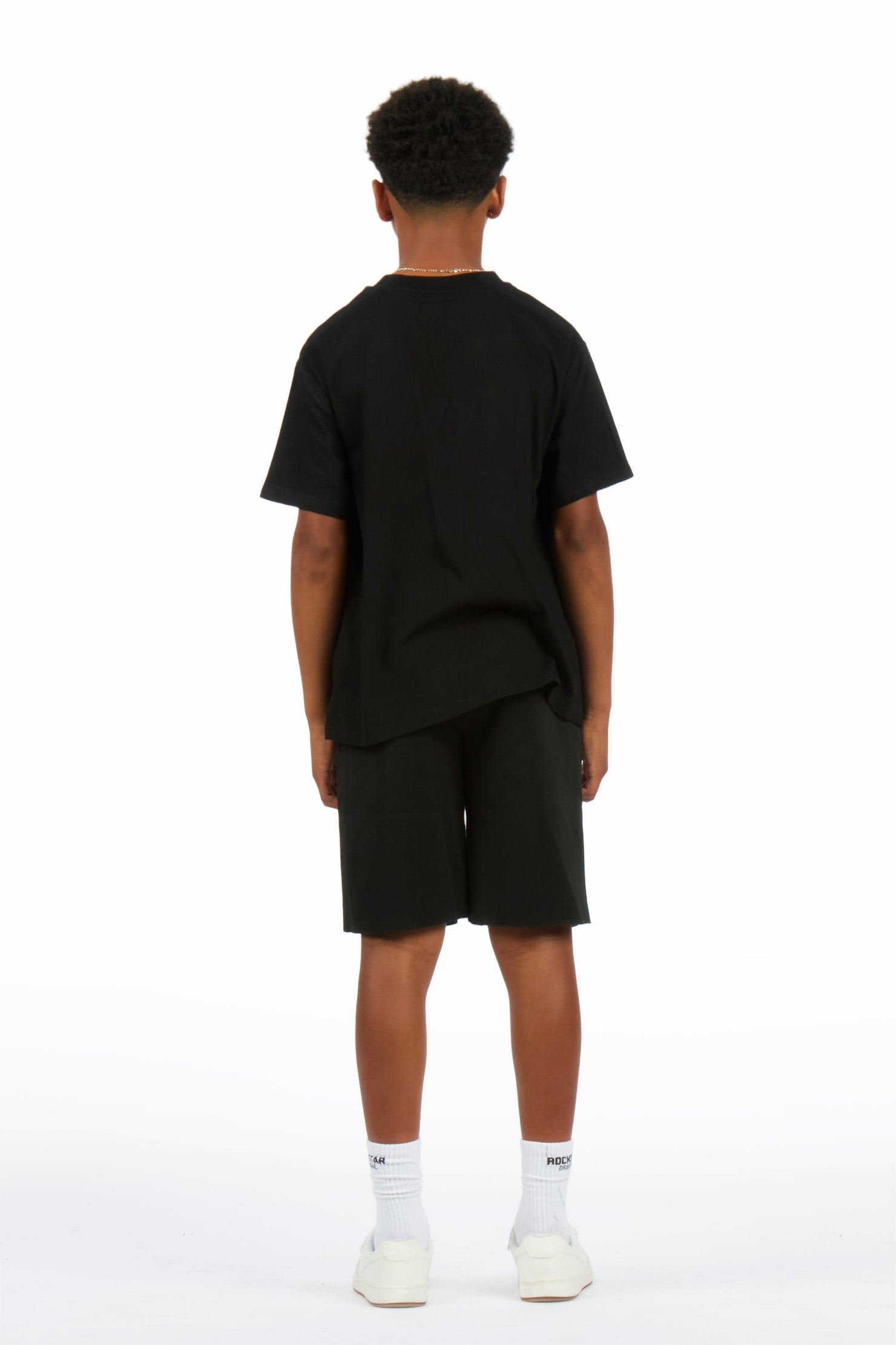 Boys Twinkle Black Rhinestone Short Set