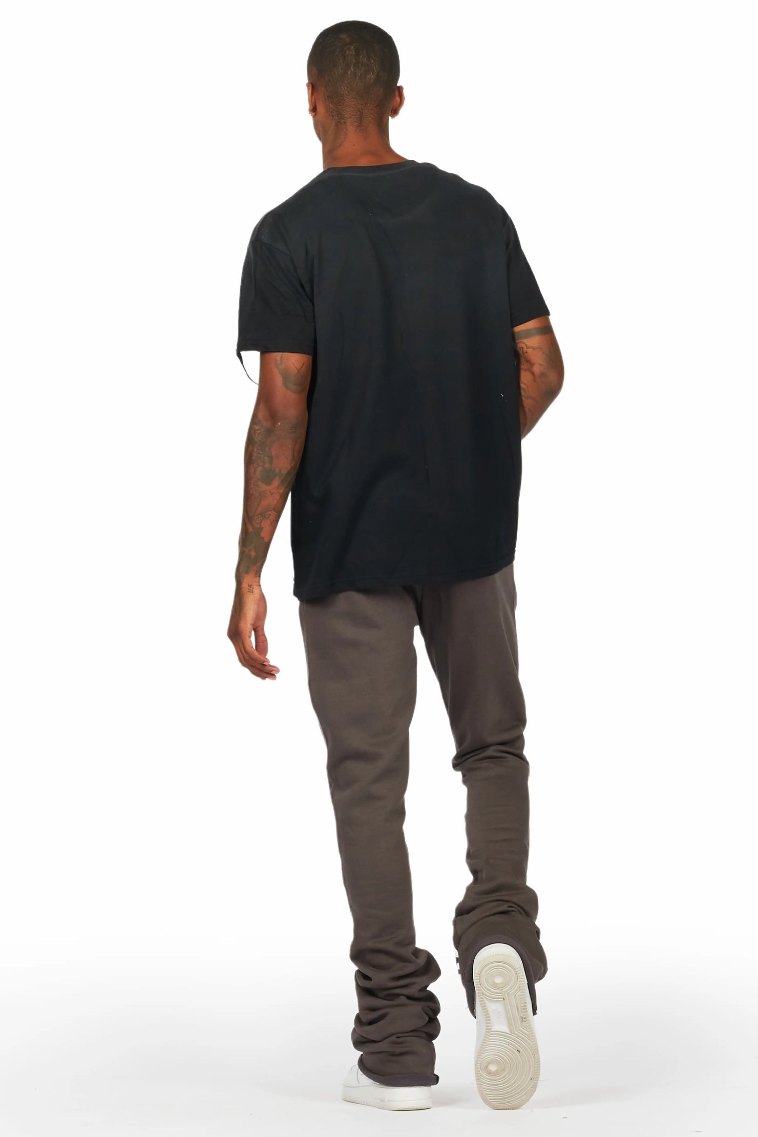 Callie Vintage Grey Super Stacked Flare Pants