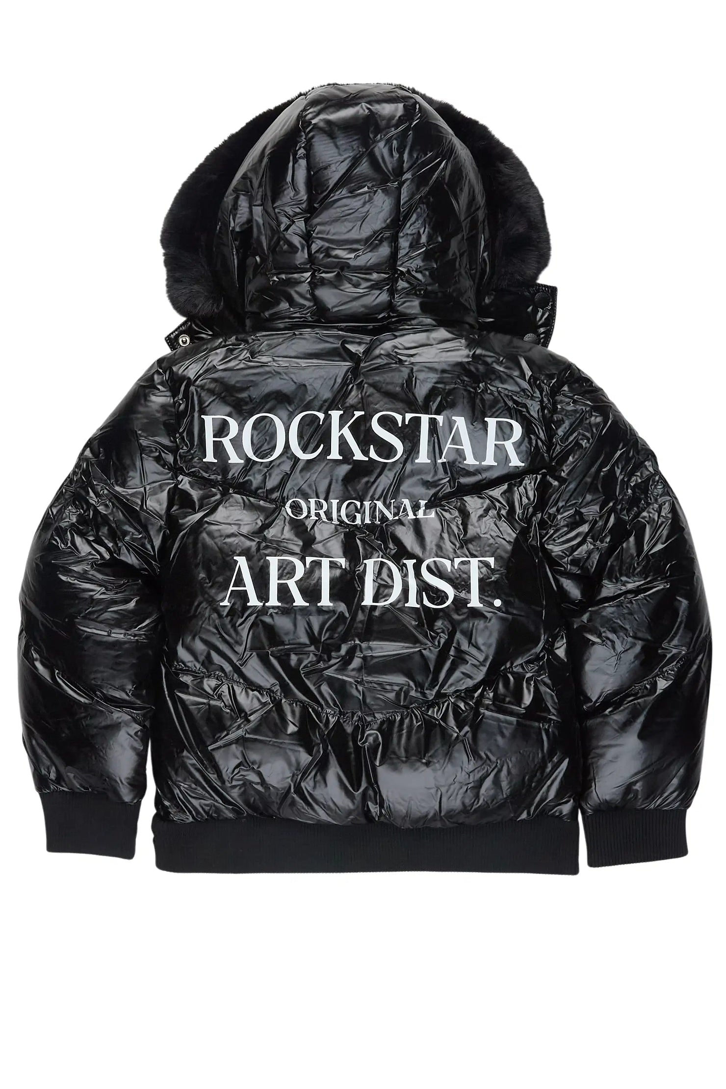Boys Destina Black Puffer Jacket