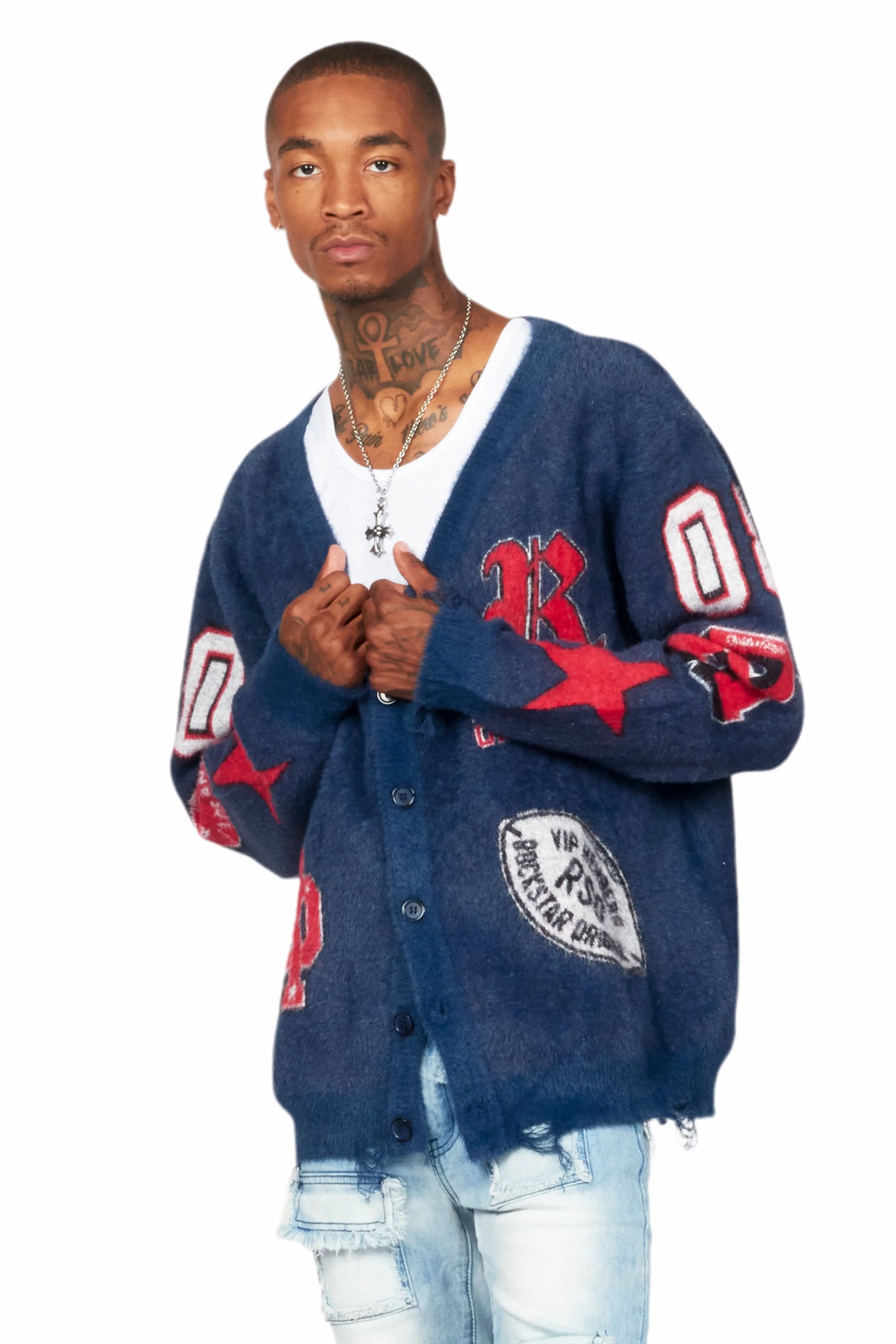 Delling Navy Knit Sweater