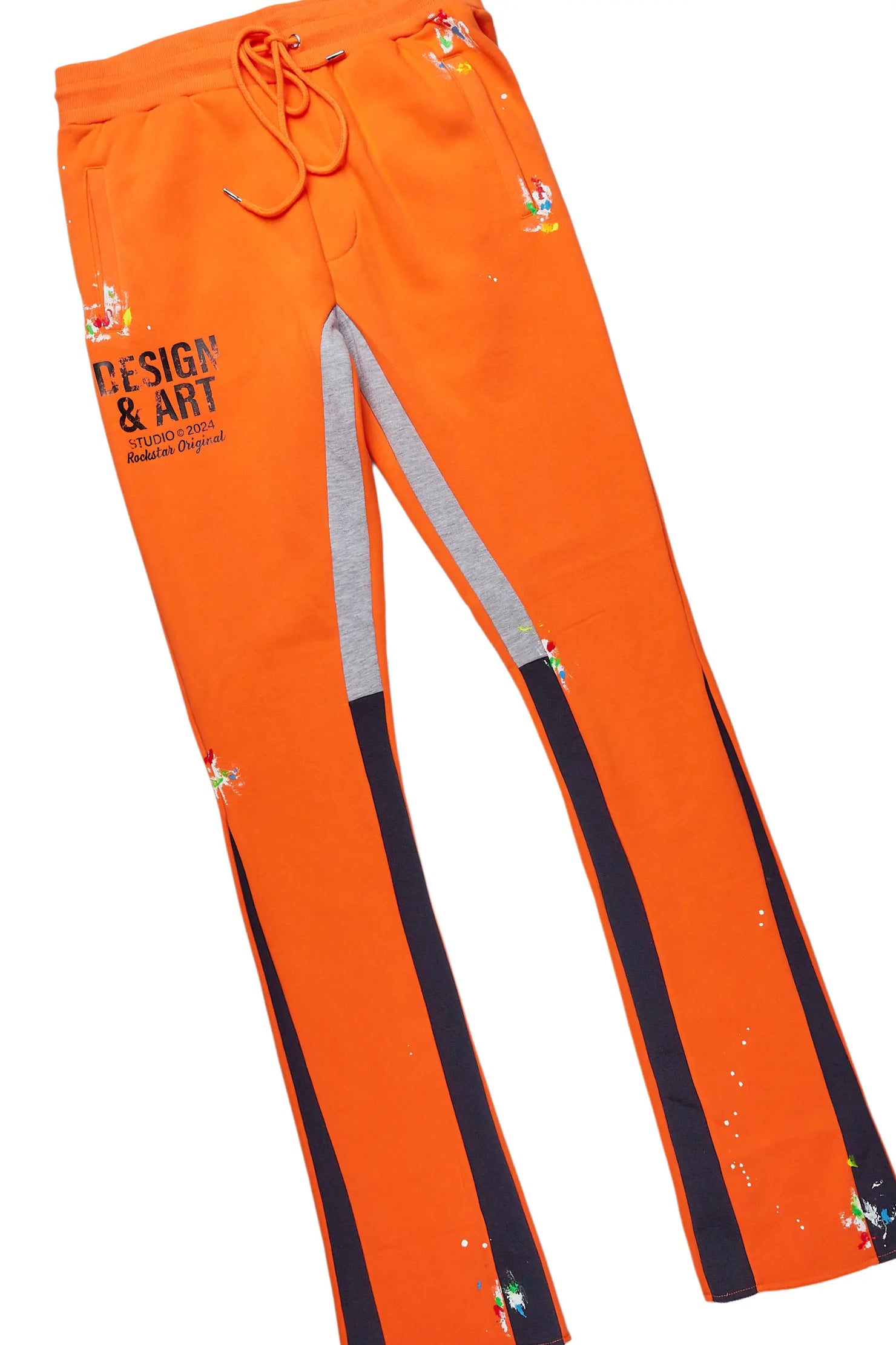 Mancha White/Orange T-Shirt Stacked Flare Track Set