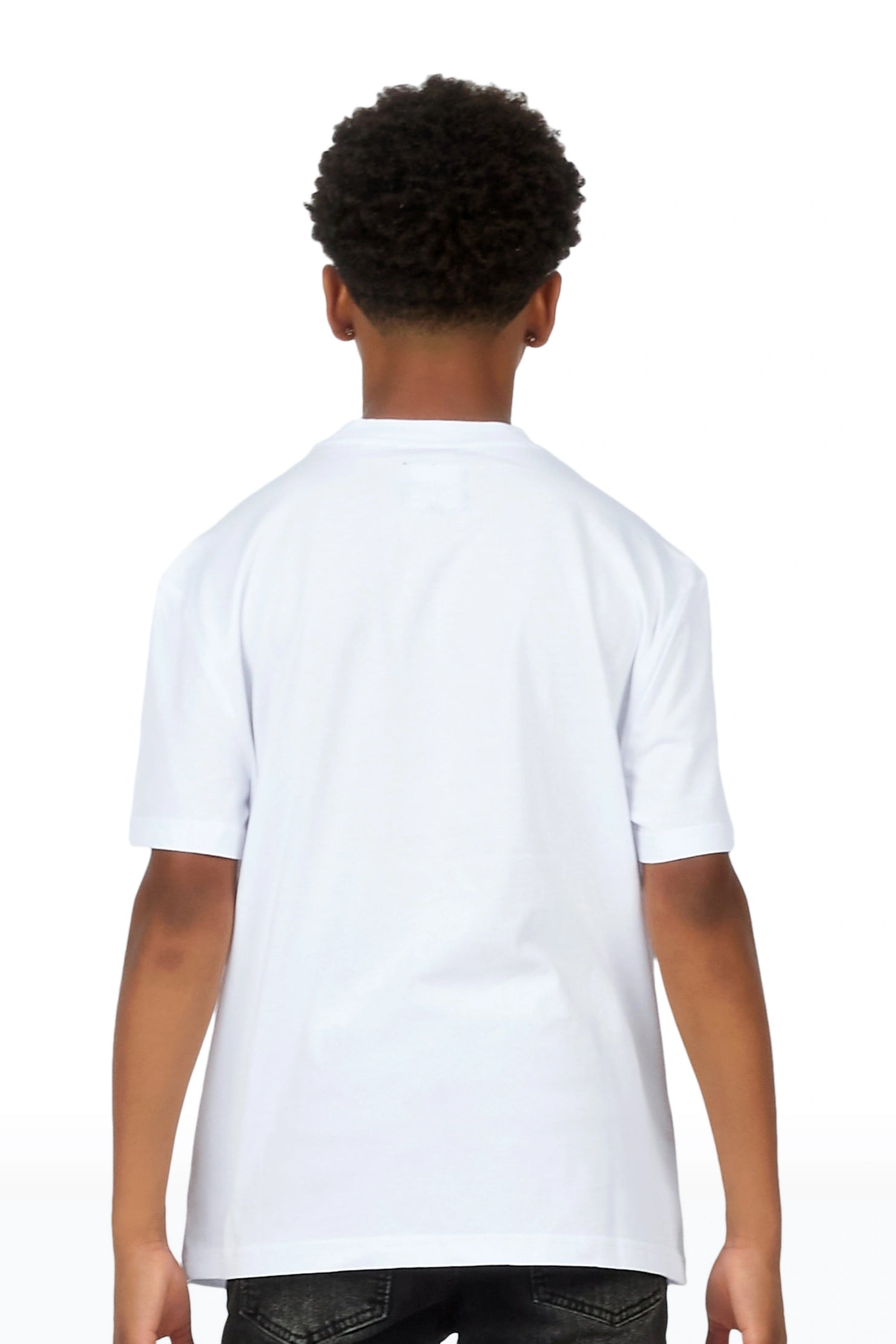 Boys Jagger White Graphic T-Shirt