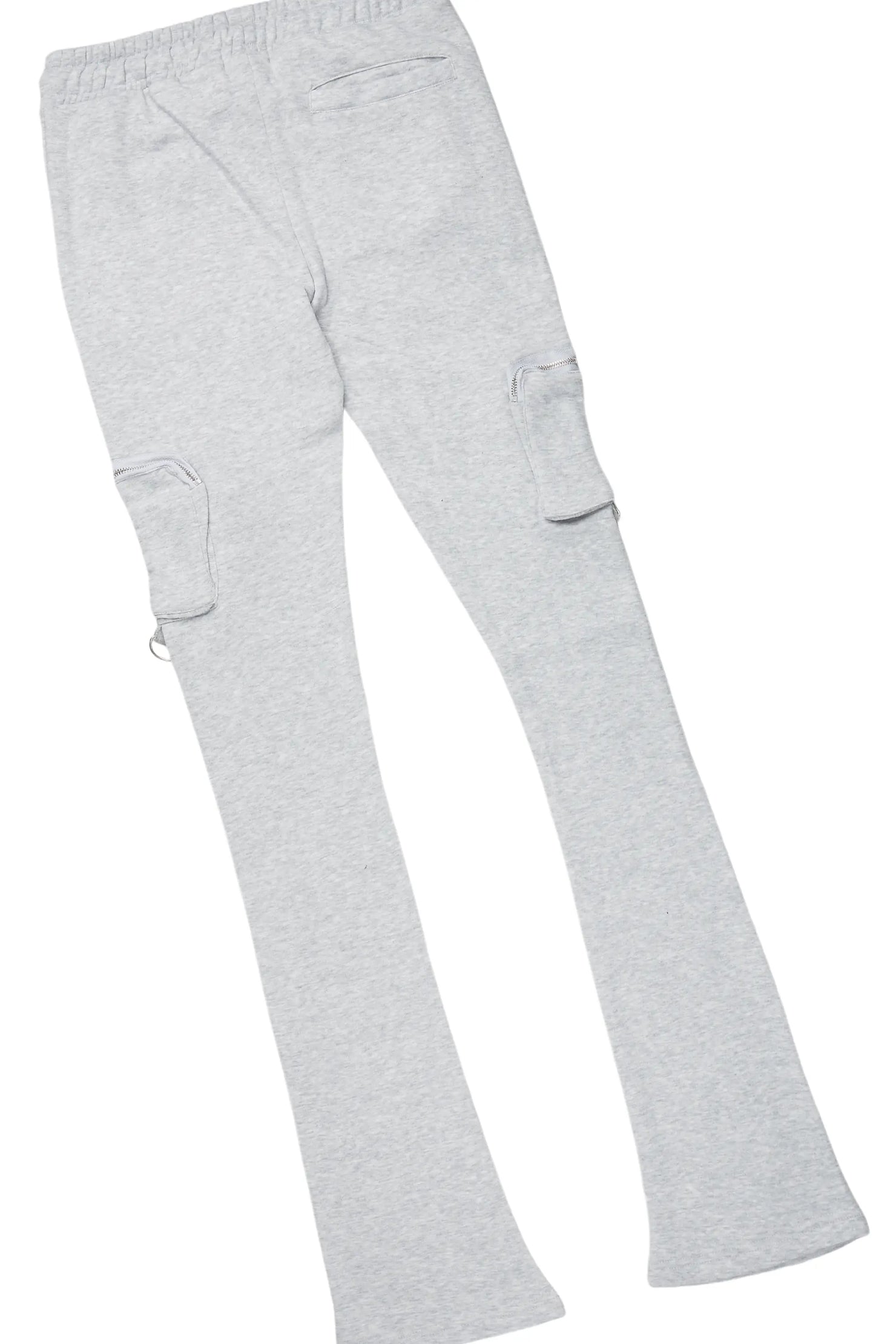 Texastea Black Long Sleeve T-Shirt & Colin Heather Grey Stacked Flare Track Set