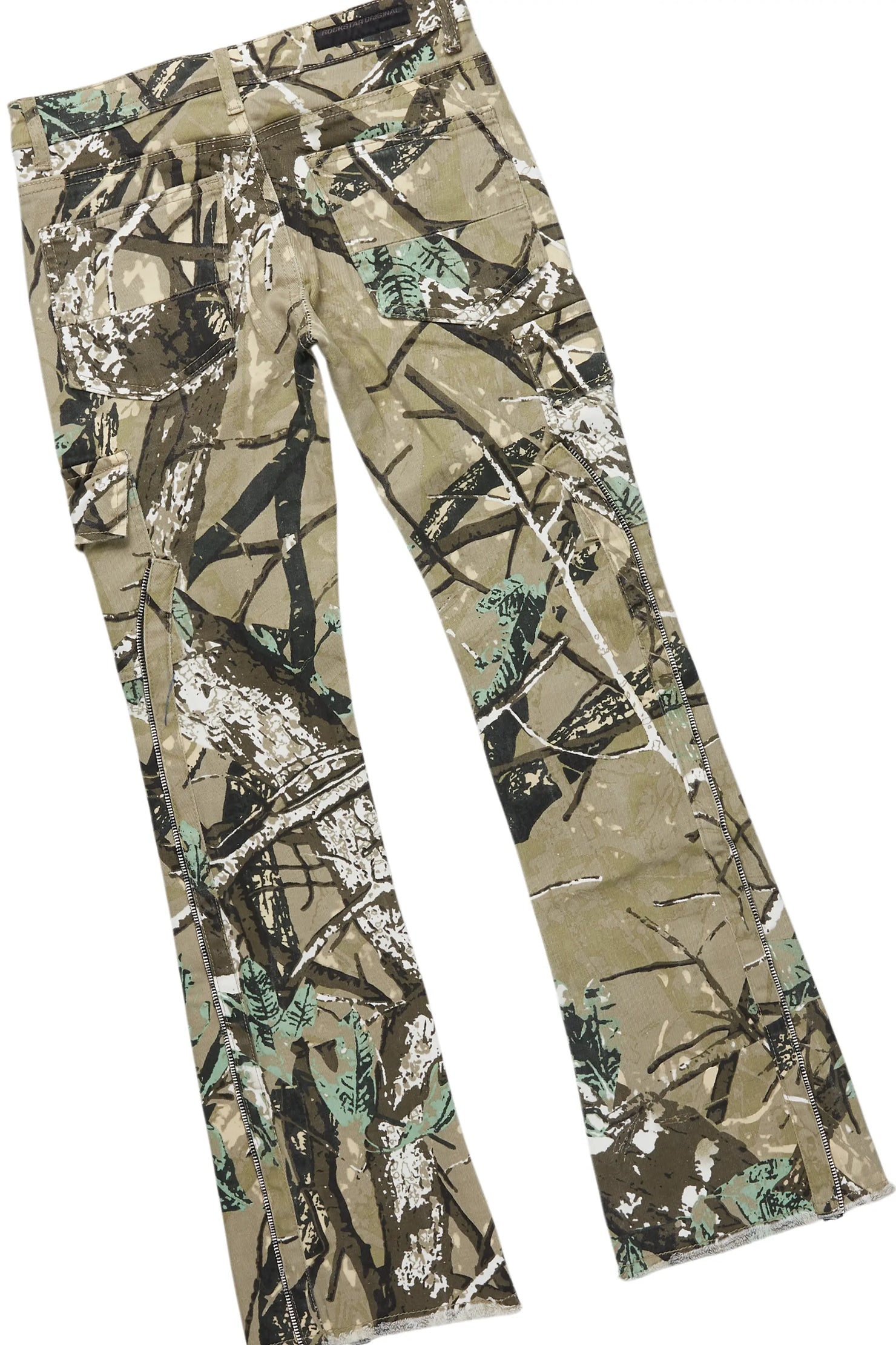 Boys Beau Vintage Navy Hoodie & Hutch Tree Camo Stacked Jean Set