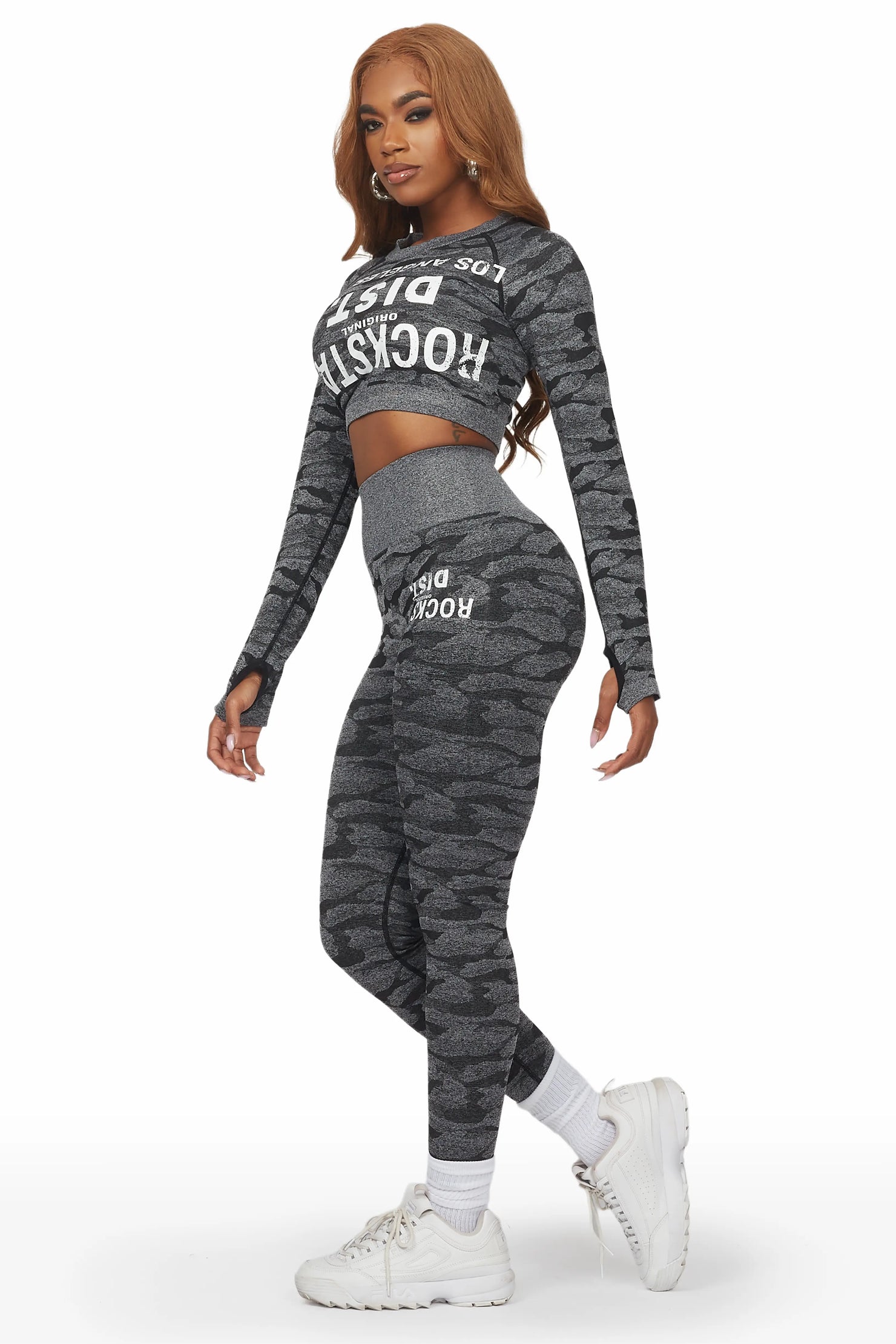 Sanaii Grey Camo Active Set