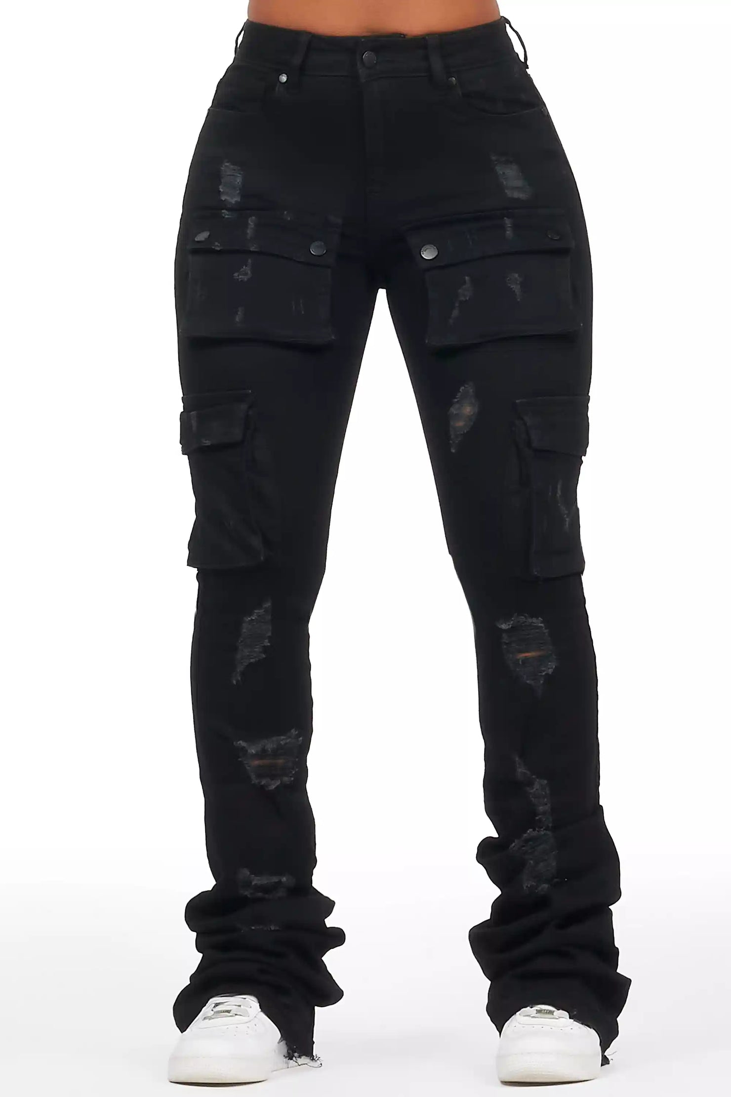 Dalasia Black Tee & Noor Black Jean Set