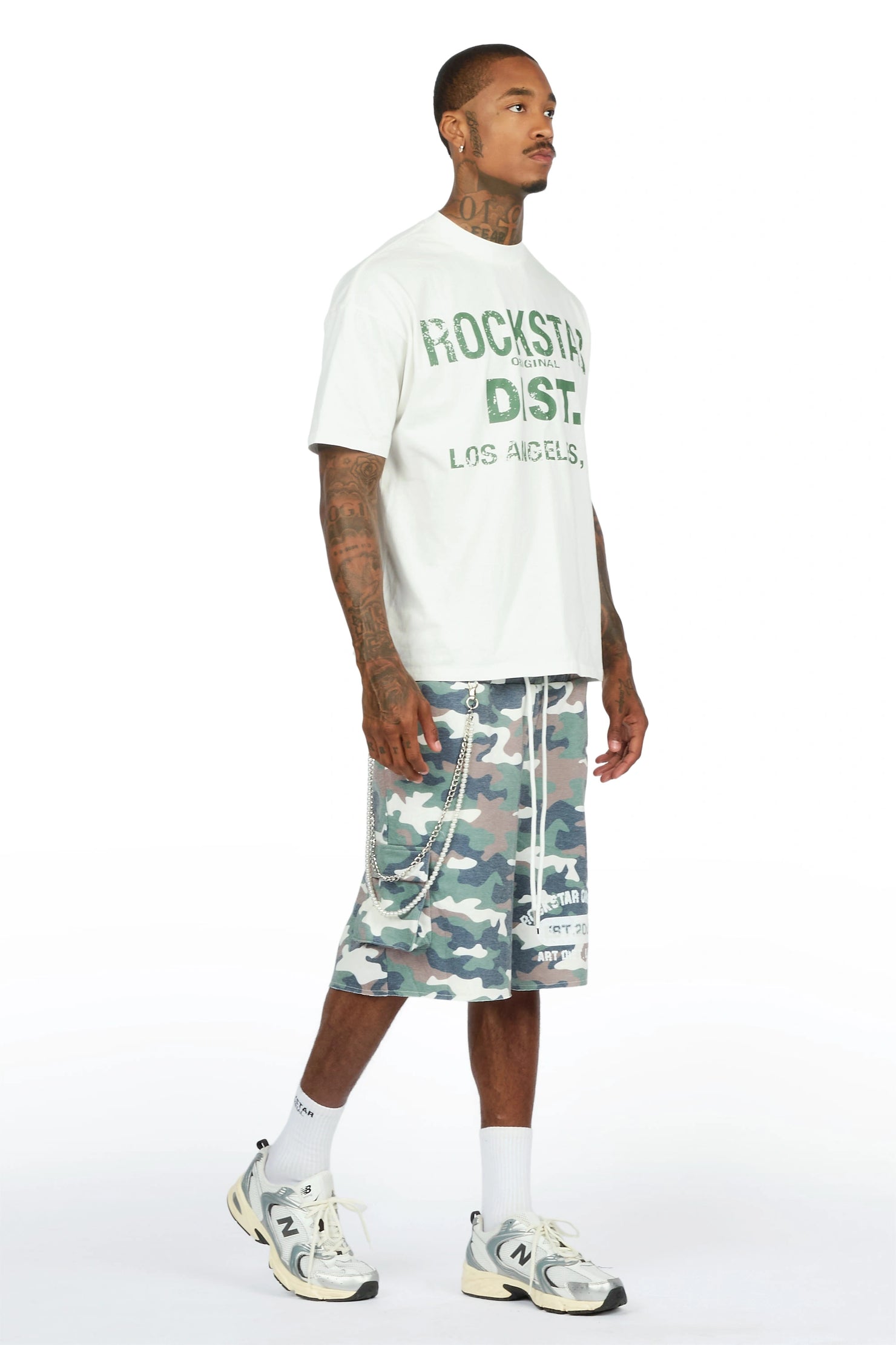 Alexander Camo T-Shirt Double Waisted Jort Set